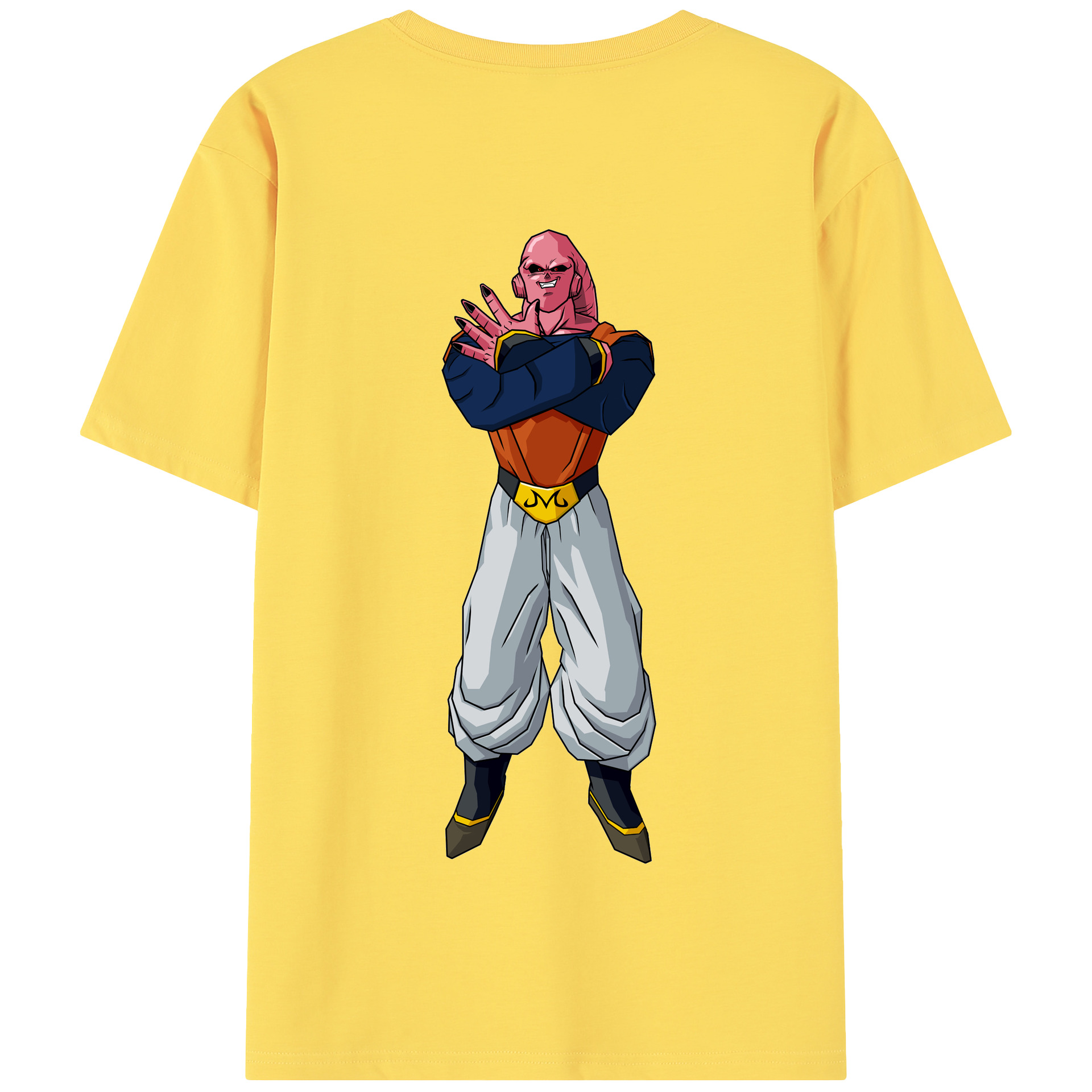 （画像用） ドラゴンボール 魔人ブウ DRAGON BALL Majin Buu 綿100％半袖Tシャツ（背面プリント）