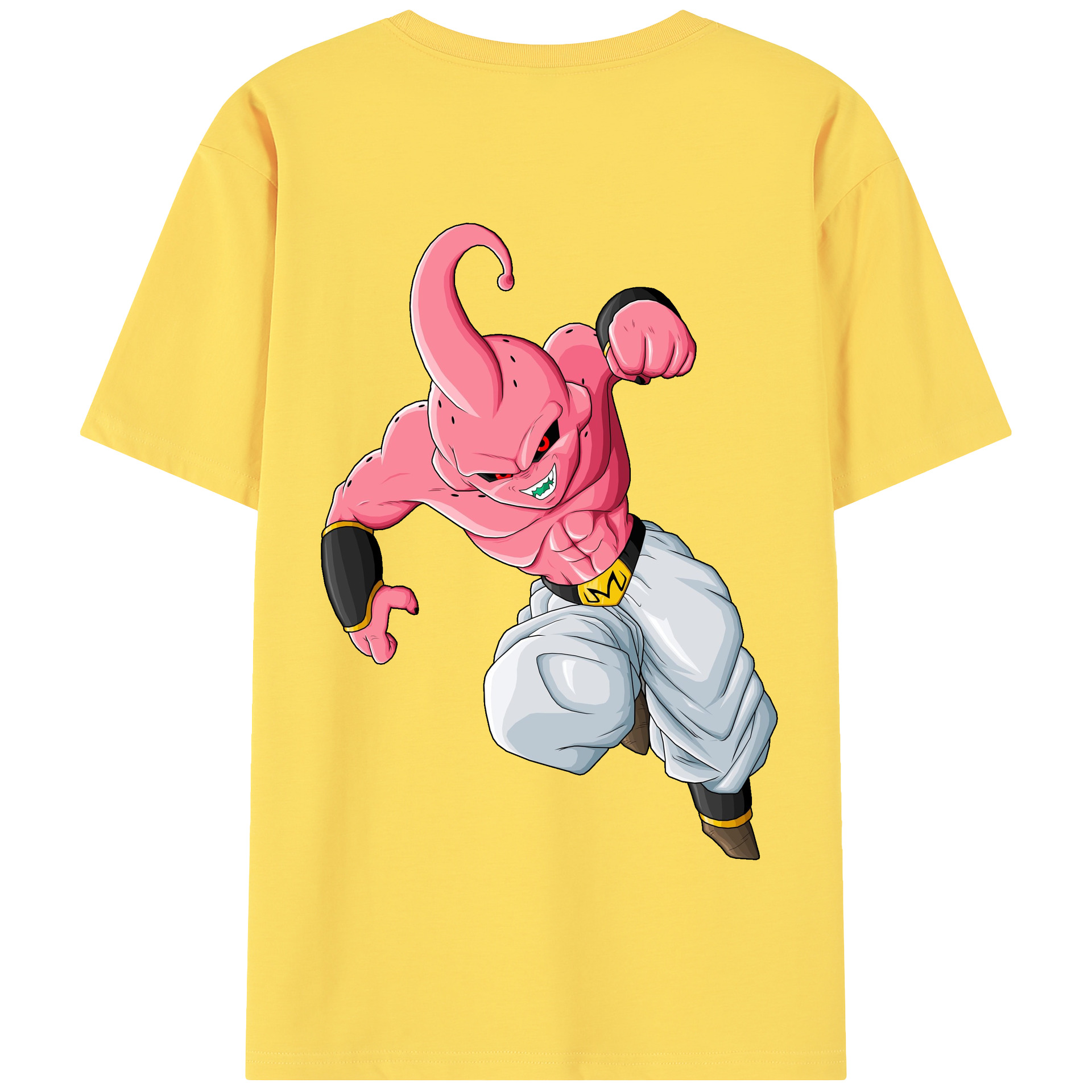 （画像用） ドラゴンボール 魔人ブウ DRAGON BALL Majin Buu 綿100％半袖Tシャツ（背面プリント）