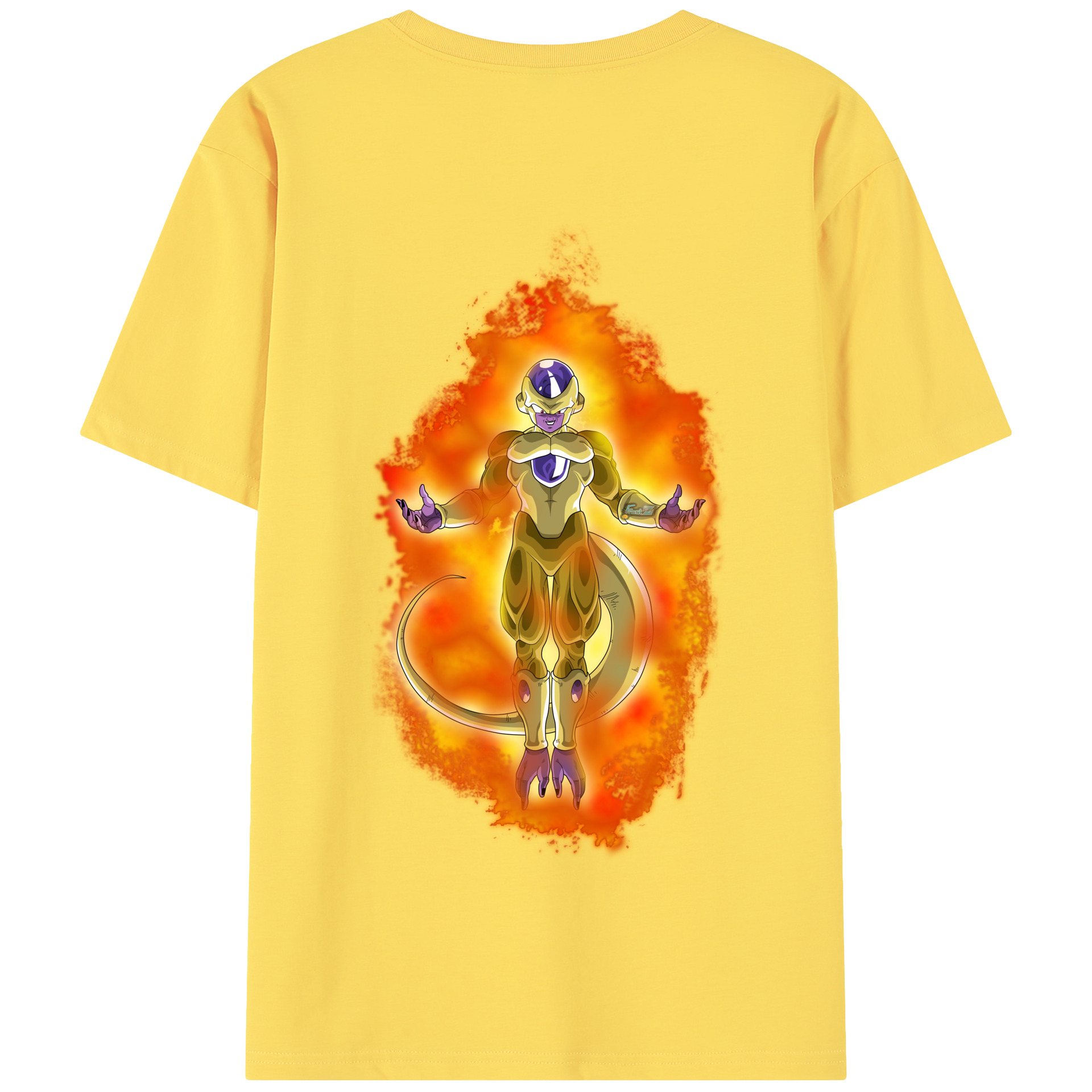 （画像用） ドラゴンボール フリーザ DRAGON BALL Frieza 綿100％半袖Tシャツ（背面プリント）