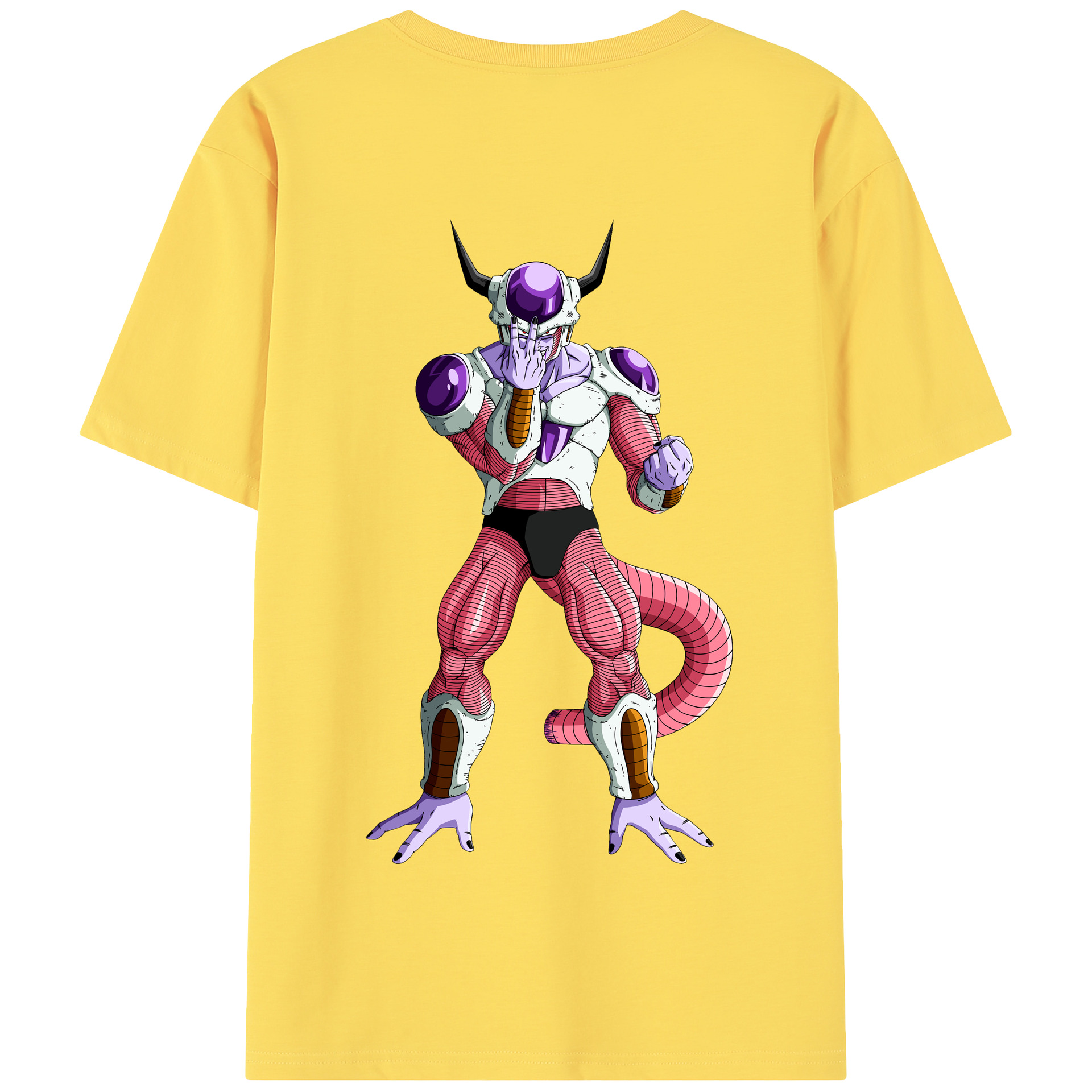 （画像用） ドラゴンボール フリーザ DRAGON BALL Frieza 綿100％半袖Tシャツ（背面プリント）