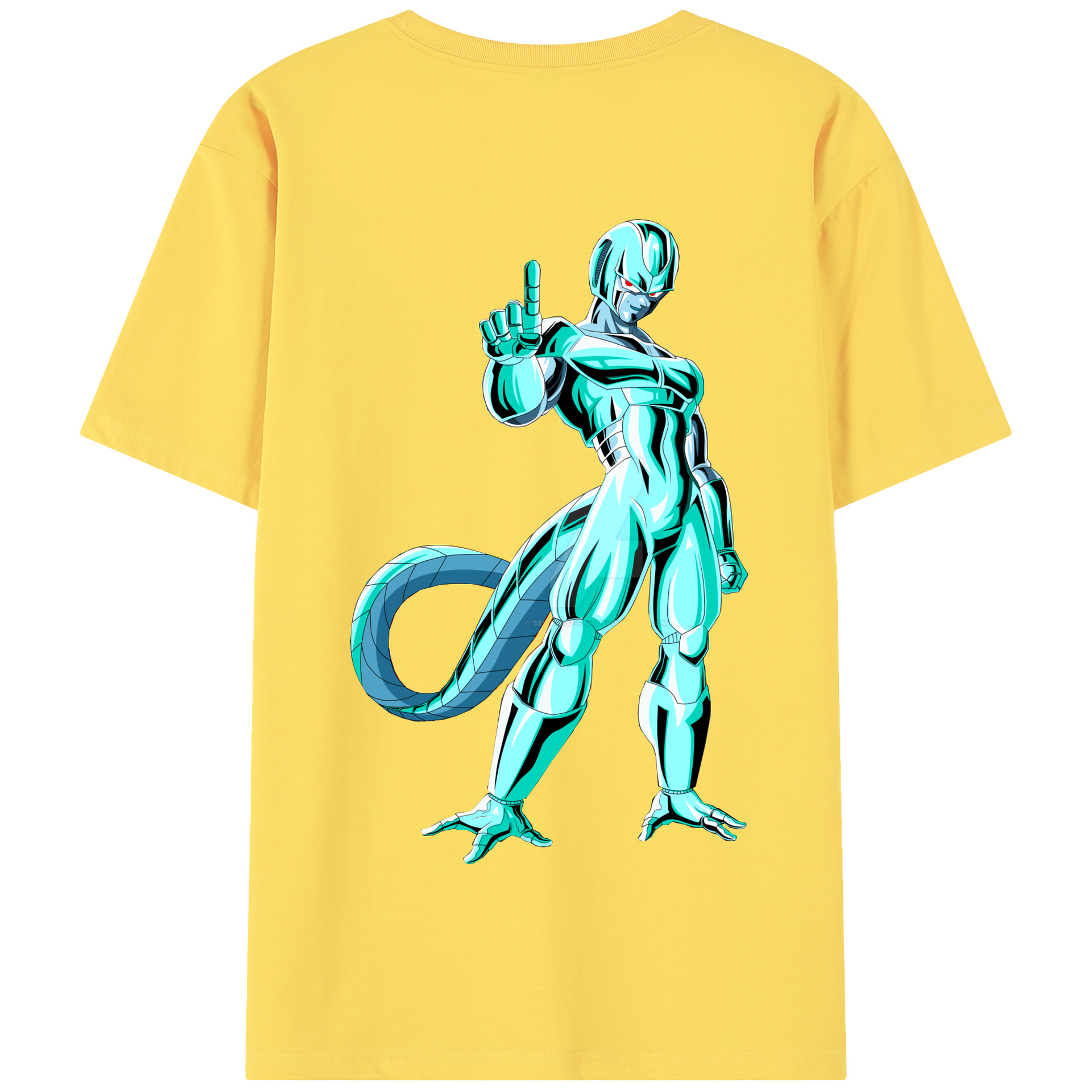 （画像用） ドラゴンボール クウラ DRAGON BALL Cooler Coora 綿100％半袖Tシャツ（背面プリント）