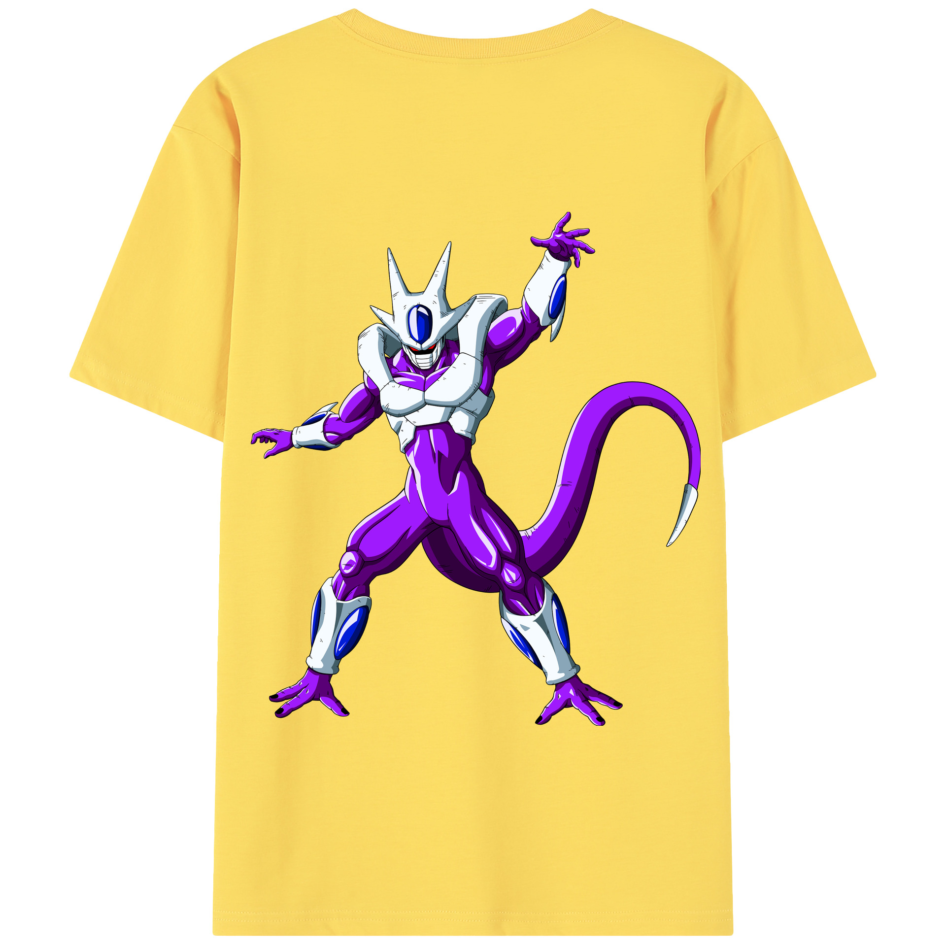 （画像用） ドラゴンボール クウラ DRAGON BALL Cooler Coora 綿100％半袖Tシャツ（背面プリント）