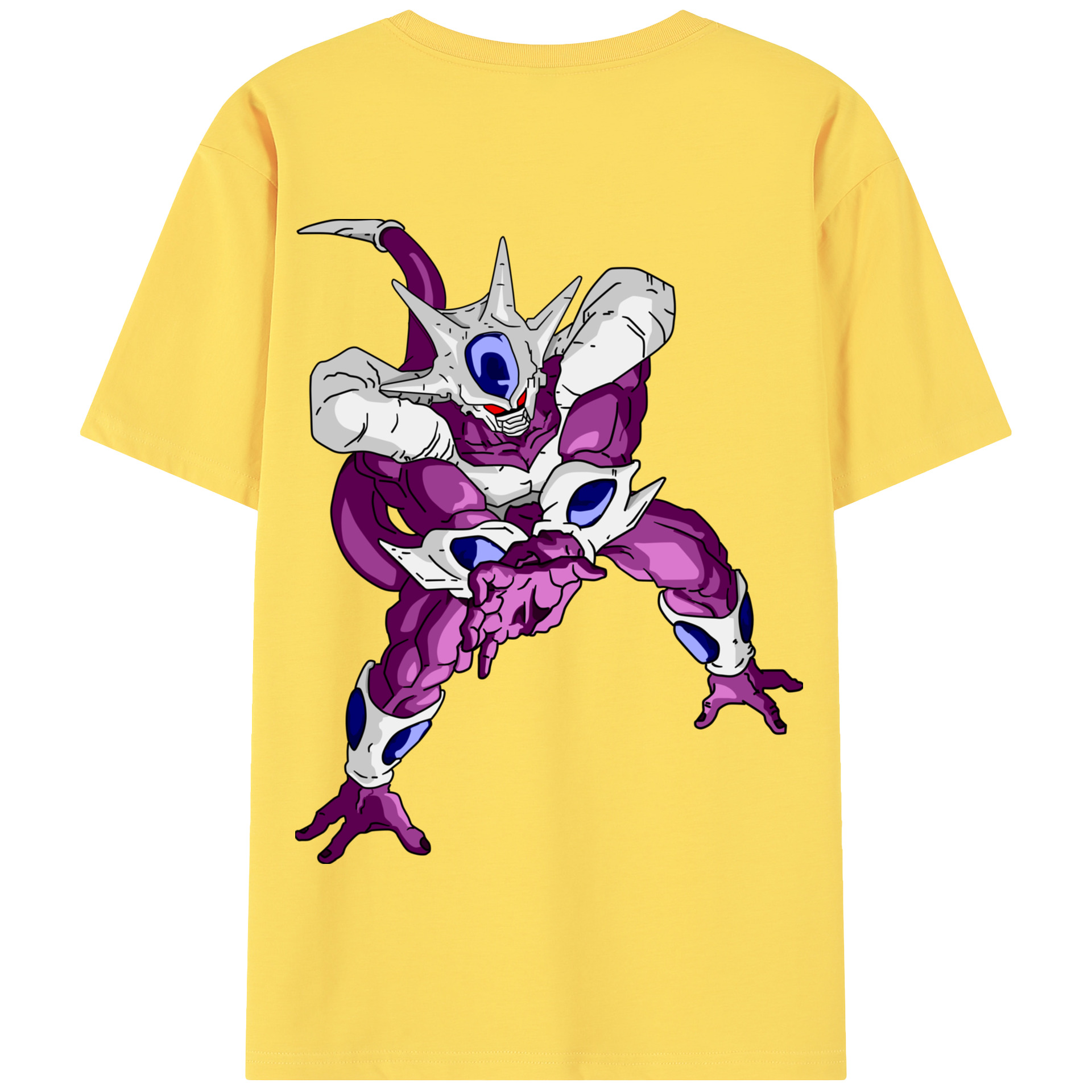 （画像用） ドラゴンボール クウラ DRAGON BALL Cooler Coora 綿100％半袖Tシャツ（背面プリント）