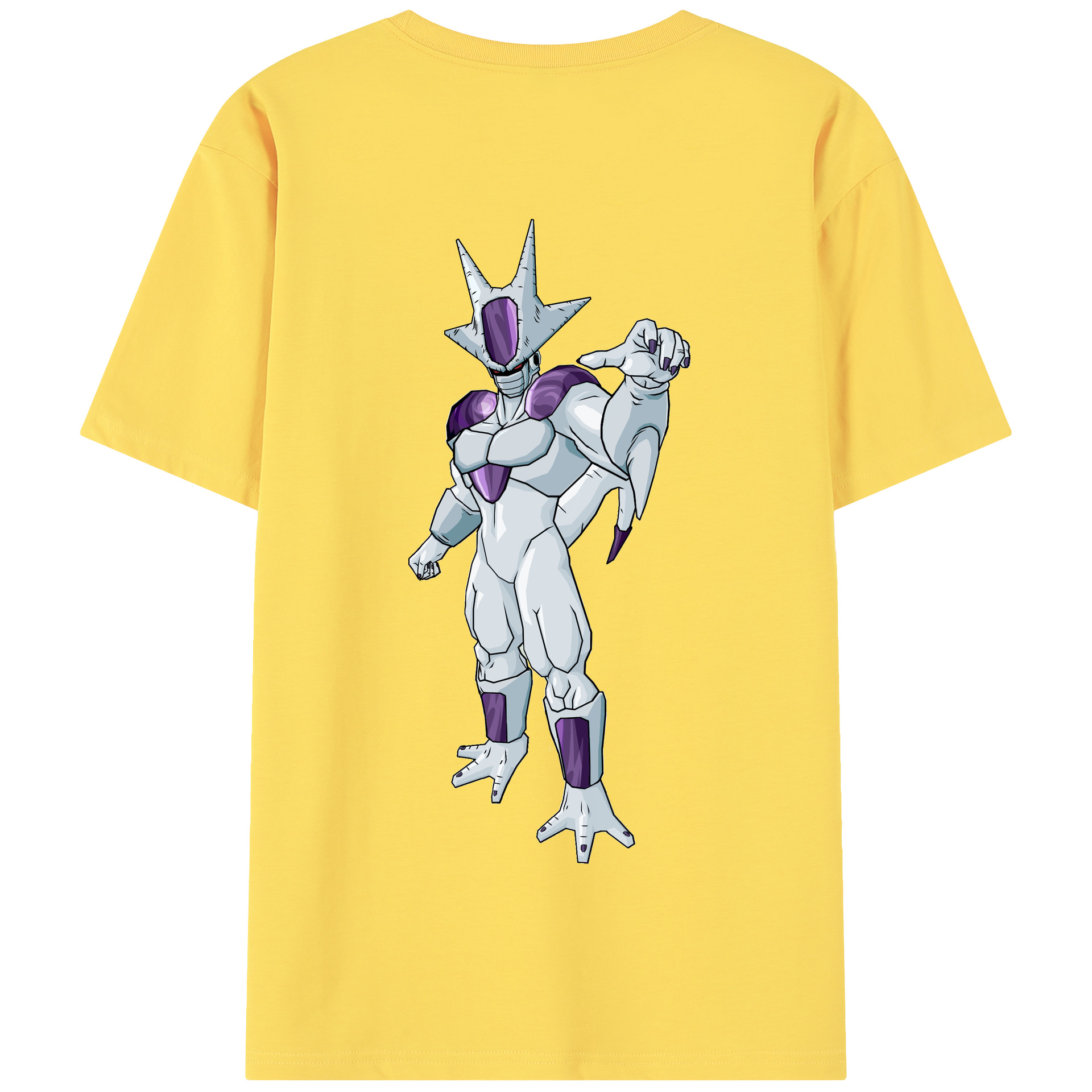 （画像用） ドラゴンボール クウラ DRAGON BALL Cooler Coora 綿100％半袖Tシャツ（背面プリント）