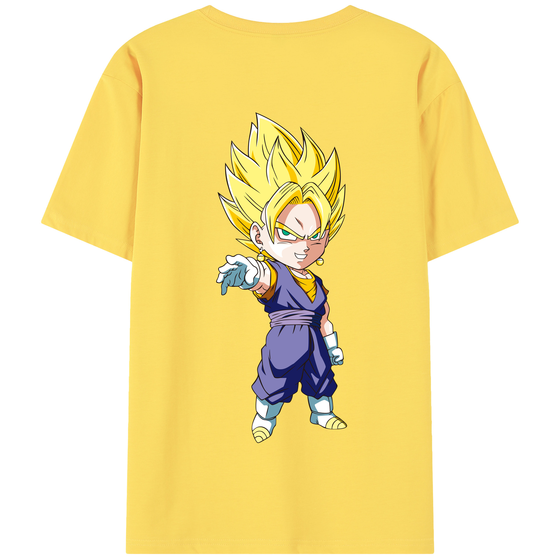 （画像用） ドラゴンボール ベジット DRAGON BALL Vegetto 綿100％半袖Tシャツ（背面プリント）