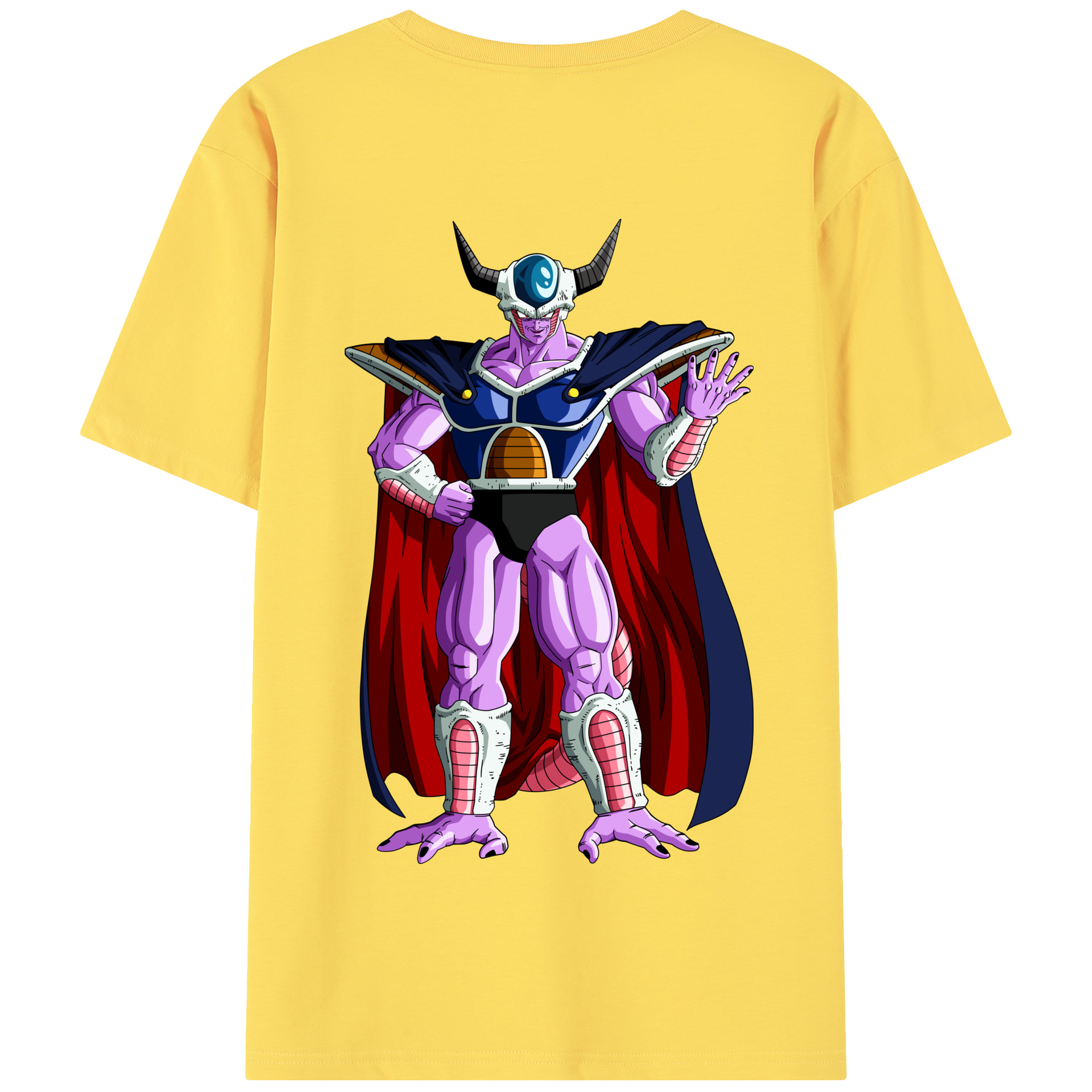 （画像用） ドラゴンボール コルド大王 DRAGON BALL King Cold 綿100％半袖Tシャツ（背面プリント）