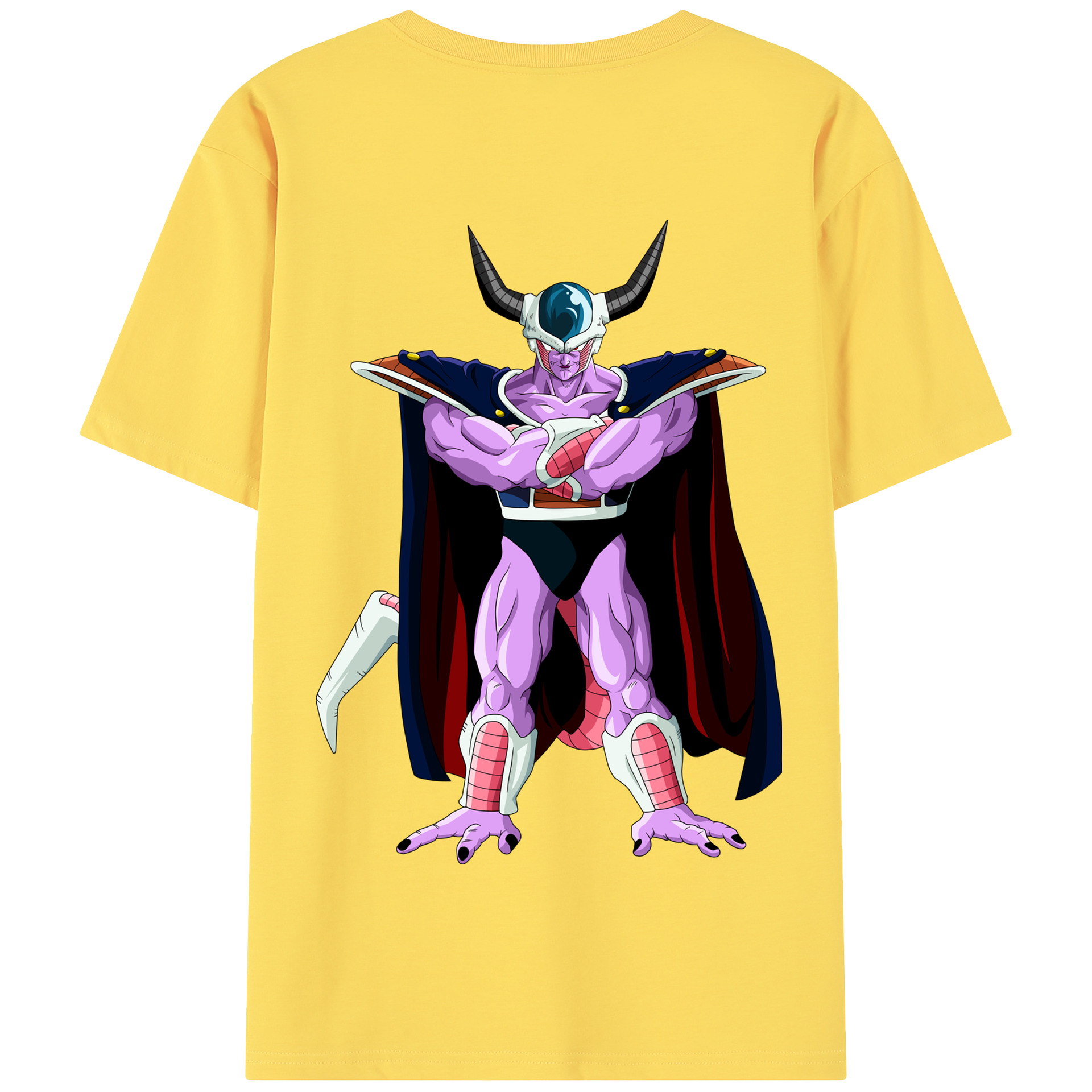 （画像用） ドラゴンボール コルド大王 DRAGON BALL King Cold 綿100％半袖Tシャツ（背面プリント）