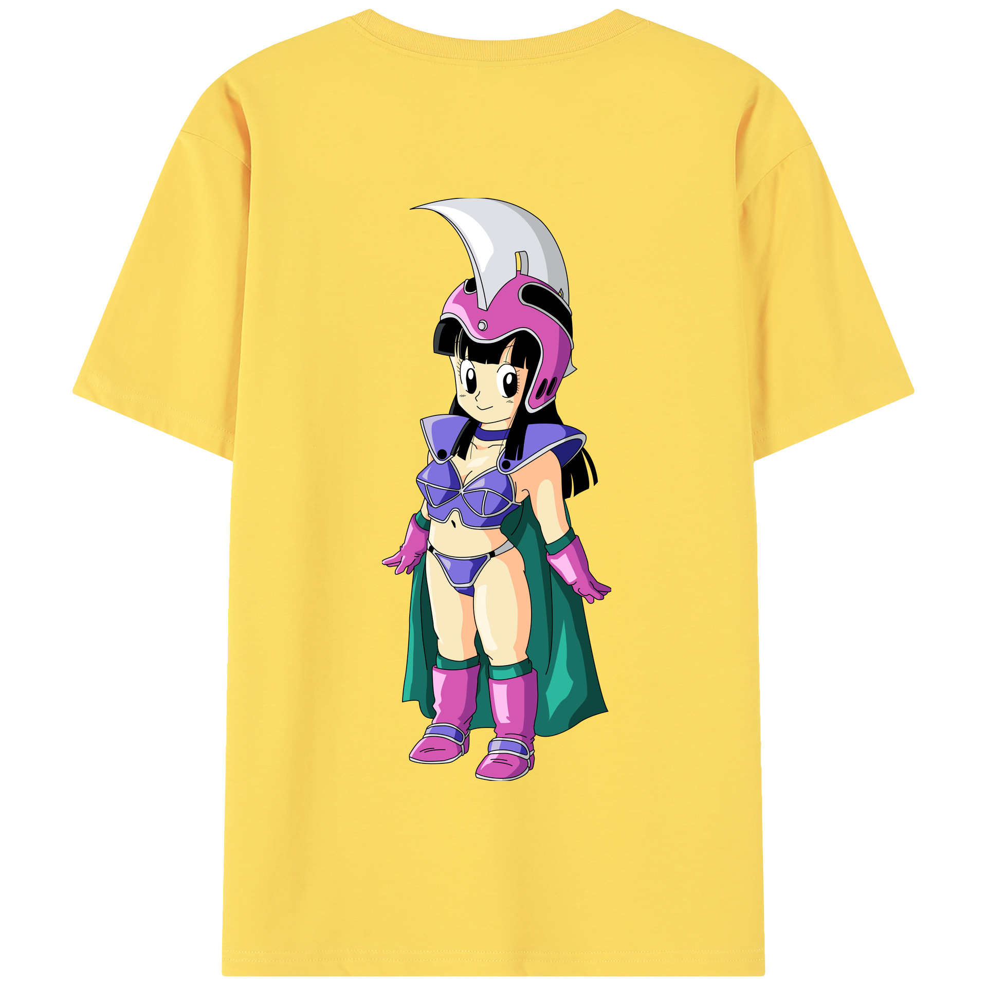 （画像用） ドラゴンボール チチ DRAGON BALL Chichi 綿100％半袖Tシャツ（背面プリント）