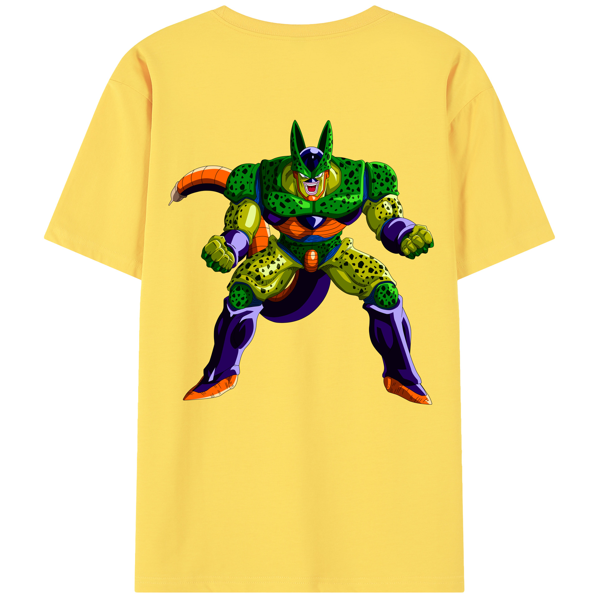 （画像用） ドラゴンボール セル DRAGON BALL Cell 綿100％半袖Tシャツ（背面プリント）