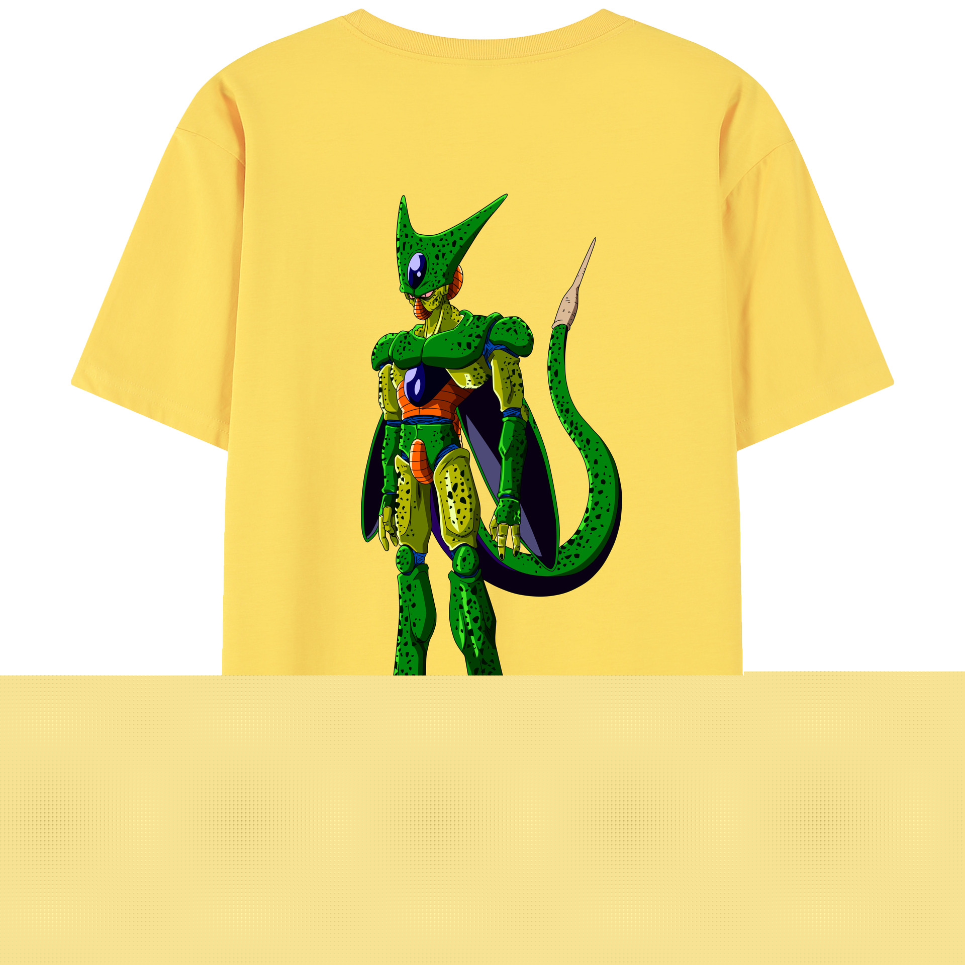 （画像用） ドラゴンボール セル DRAGON BALL Cell 綿100％半袖Tシャツ（背面プリント）