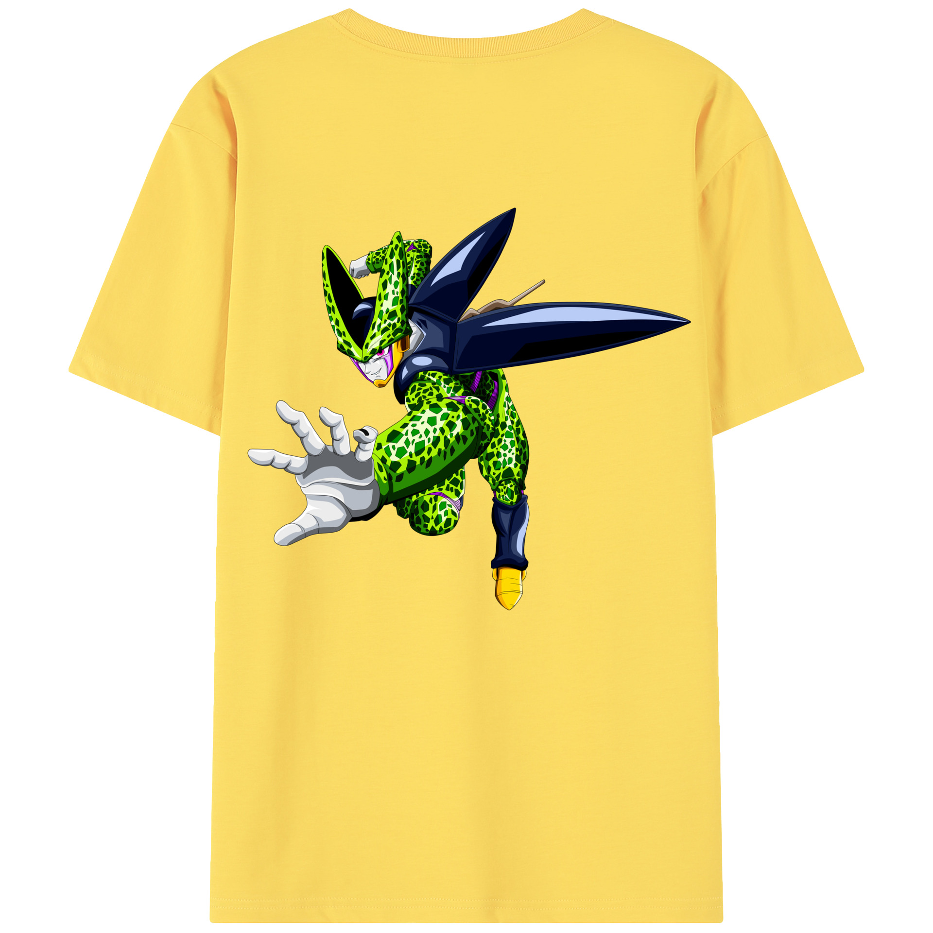 （画像用） ドラゴンボール セル DRAGON BALL Cell 綿100％半袖Tシャツ（背面プリント）
