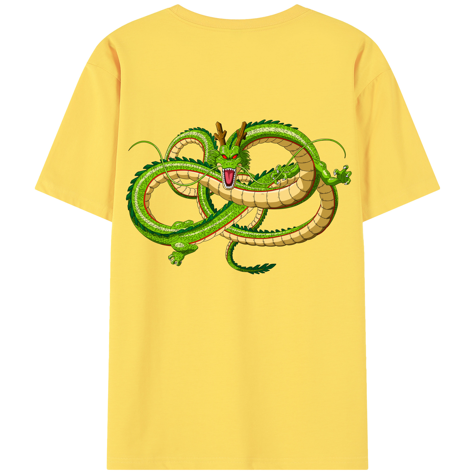 （画像用） ドラゴンボール 神龍 シェンロン DRAGON BALL Shenron 綿100％半袖Tシャツ（背面プリント）