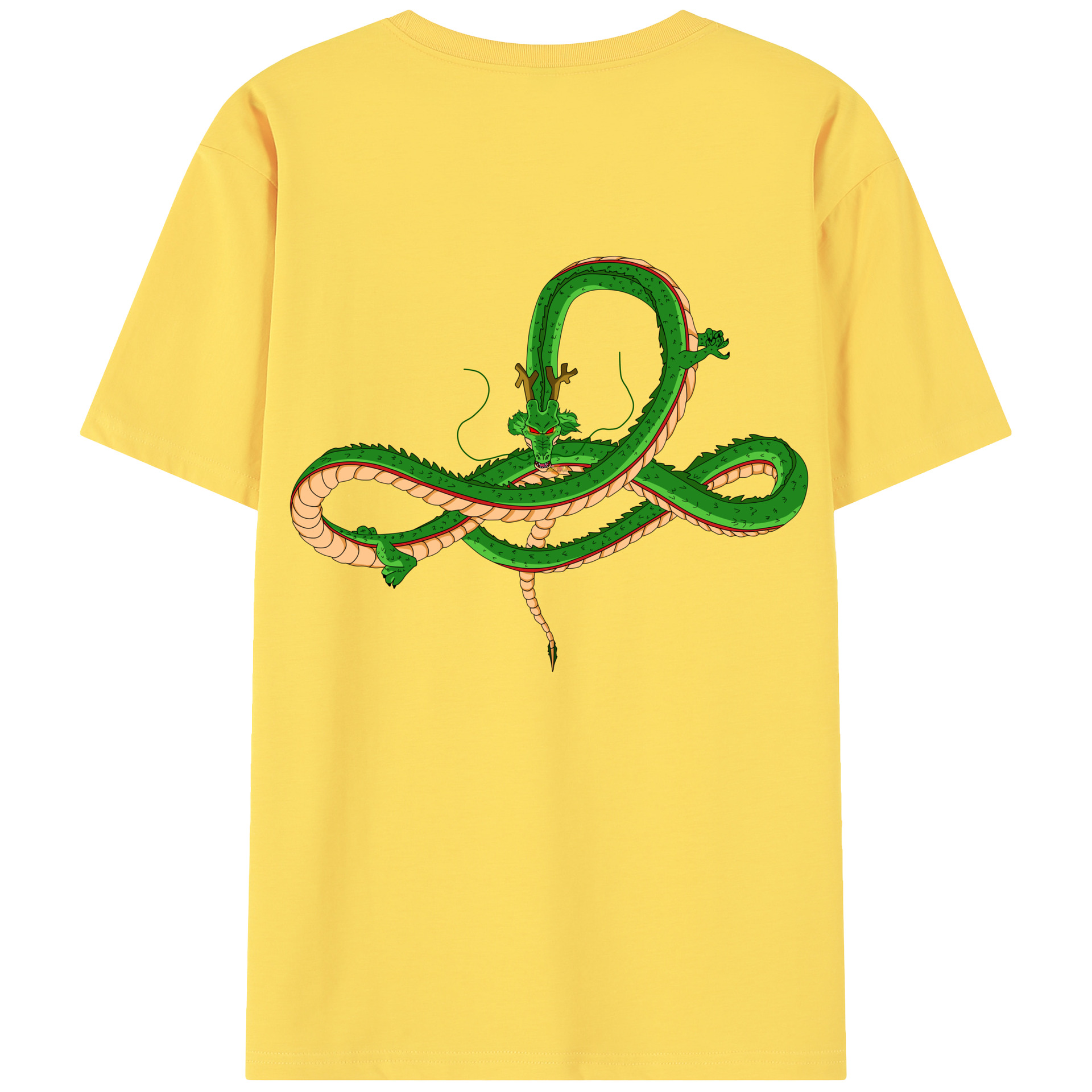 （画像用） ドラゴンボール 神龍 シェンロン DRAGON BALL Shenron 綿100％半袖Tシャツ（背面プリント）