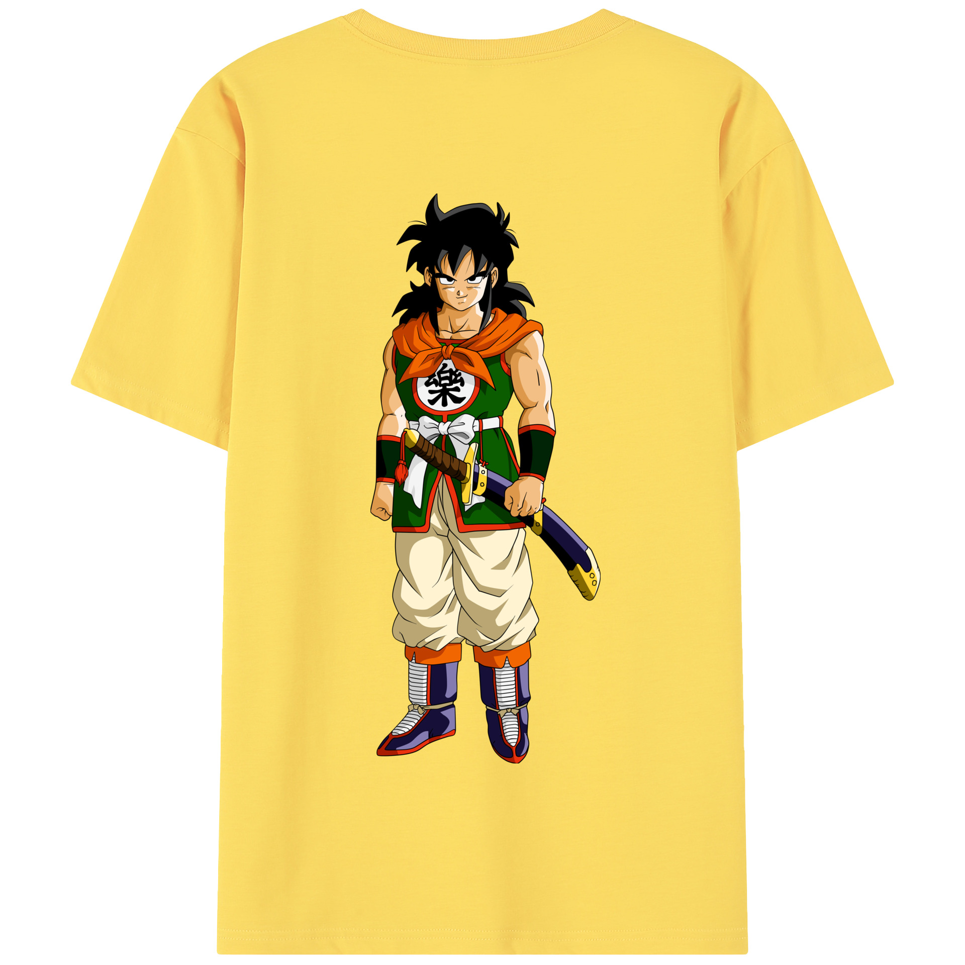 （画像用） ドラゴンボール ヤムチャ DRAGON BALL Yamcha 綿100％半袖Tシャツ（背面プリント）
