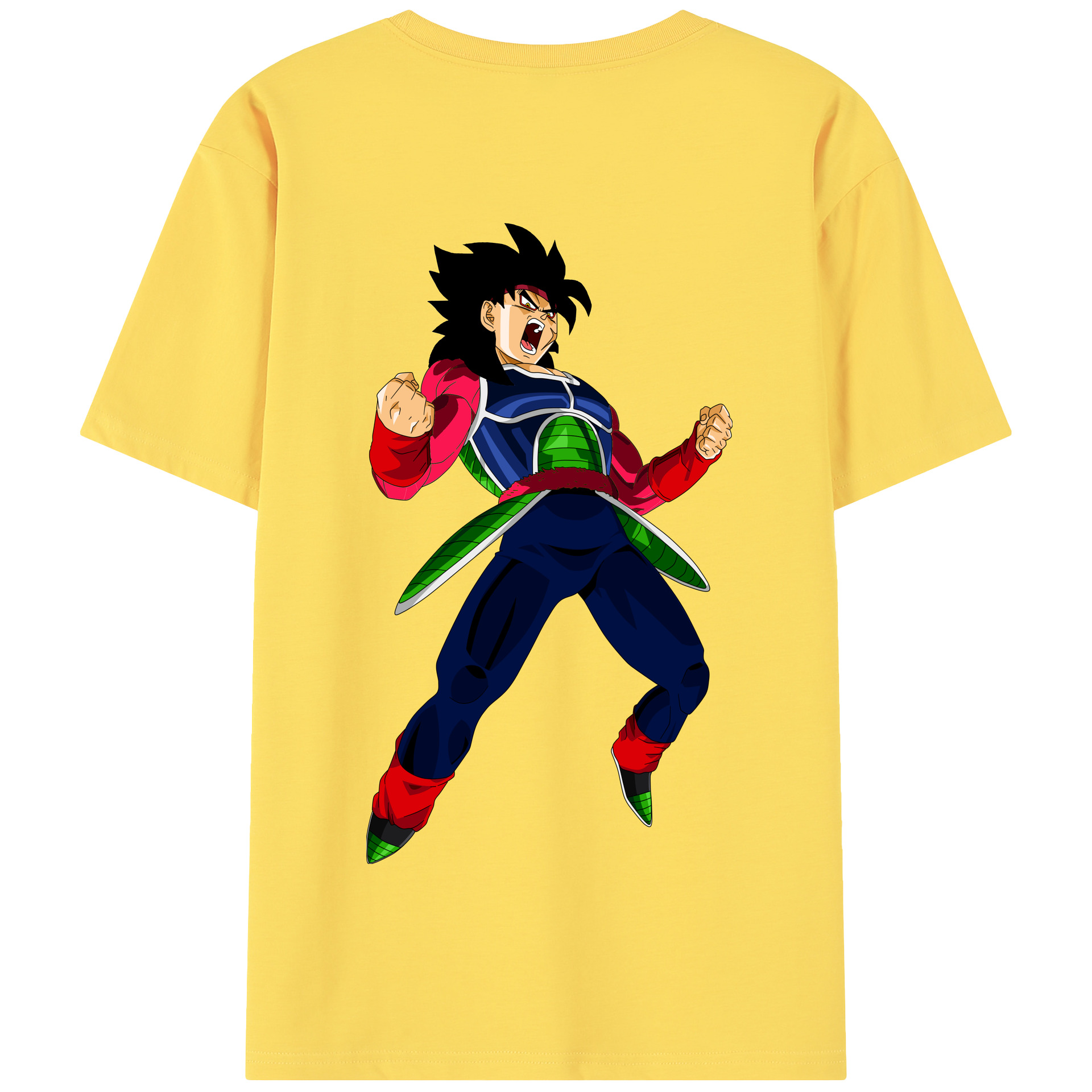 （画像用） ドラゴンボール バーダック DRAGON BALL Burdock 綿100％半袖Tシャツ（背面プリント）
