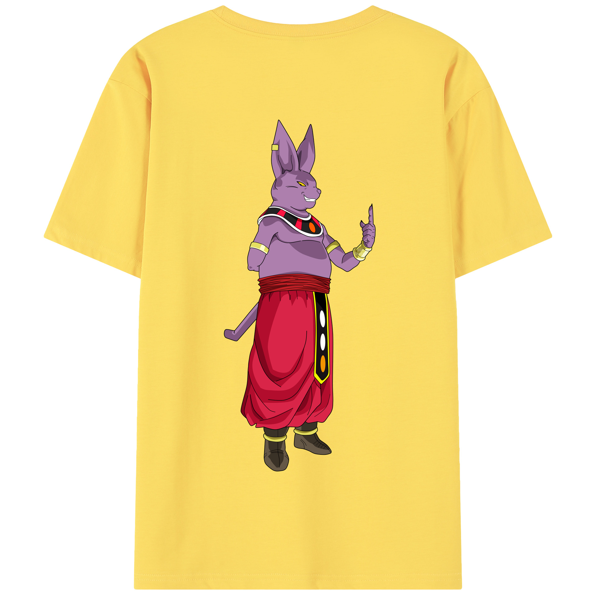 （画像用） ドラゴンボール シャンパ DRAGON BALL Champa 綿100％半袖Tシャツ（背面プリント）