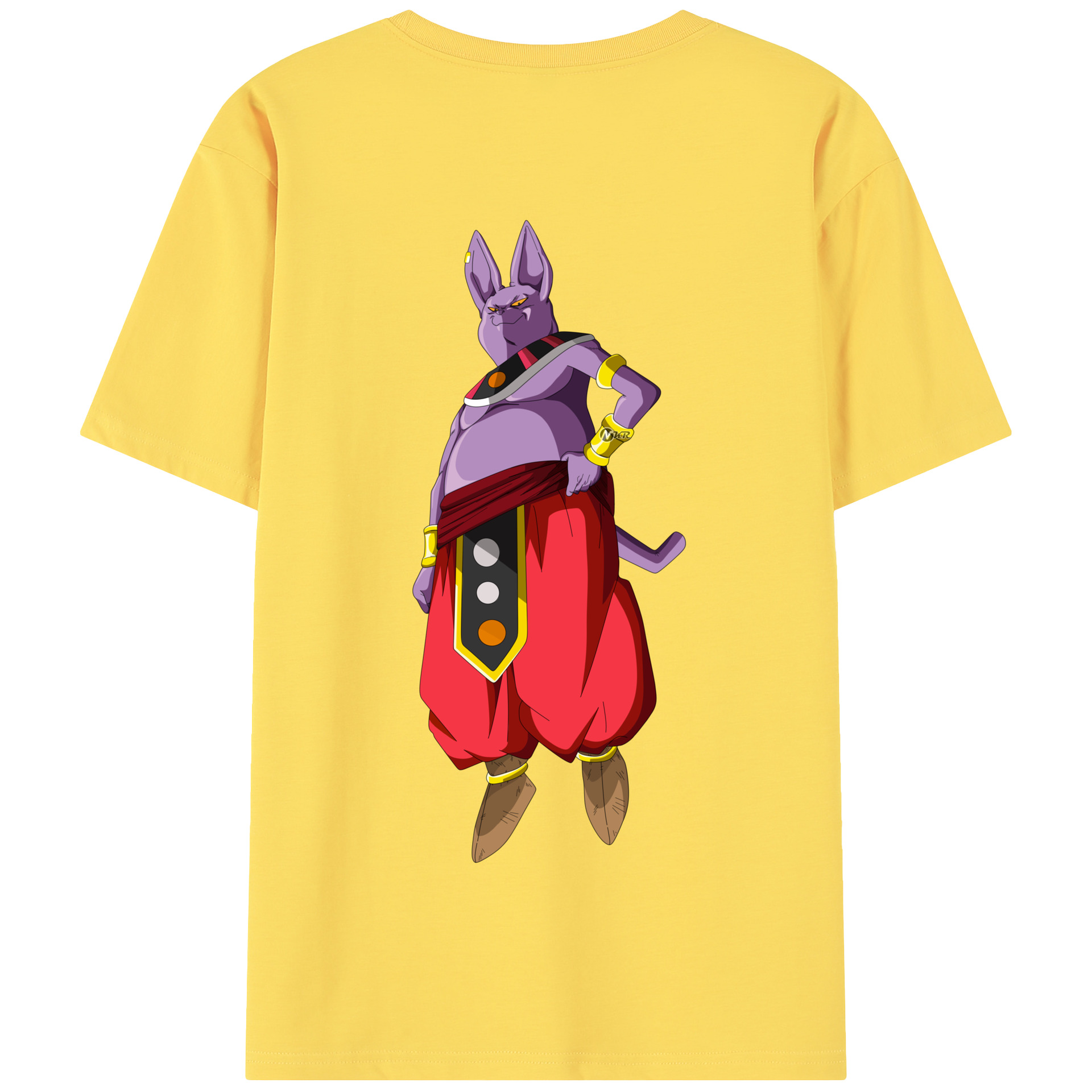 （画像用） ドラゴンボール シャンパ DRAGON BALL Champa 綿100％半袖Tシャツ（背面プリント）