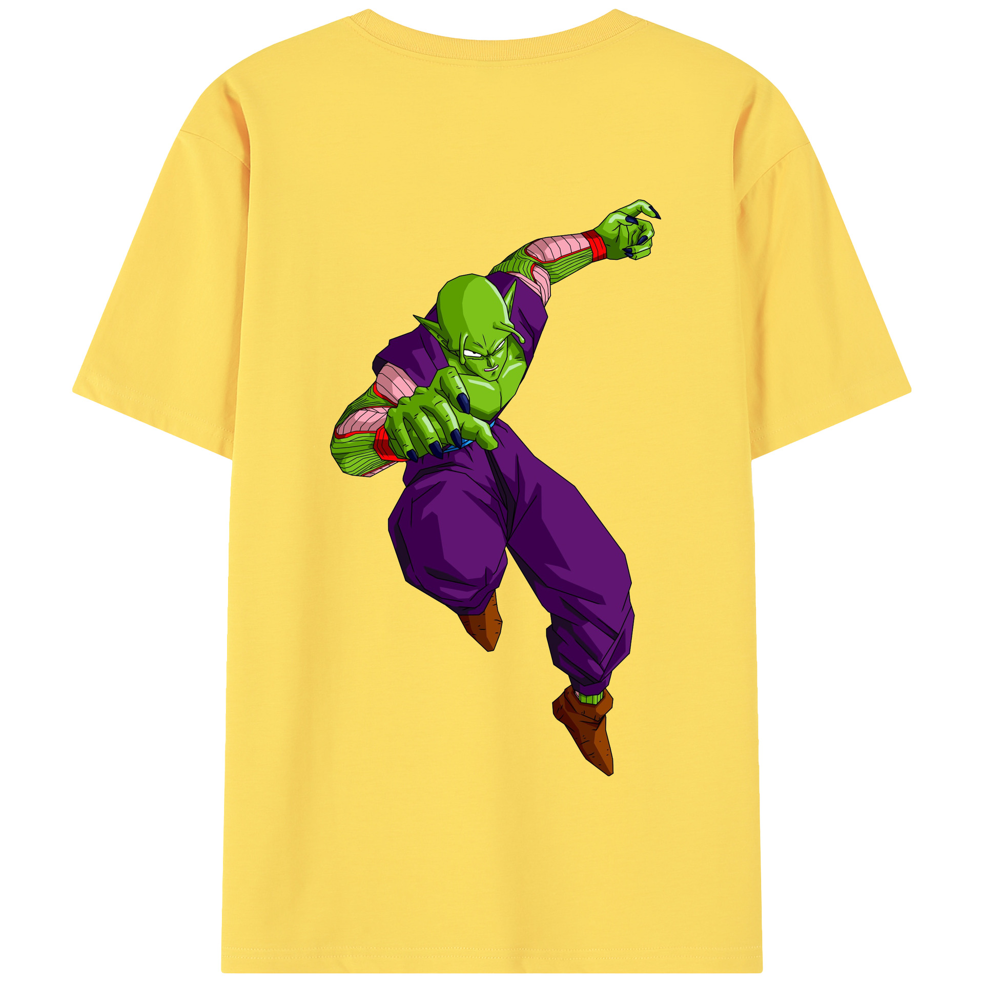 （画像用） ドラゴンボール ピッコロ DRAGON BALL Piccolo 綿100％半袖Tシャツ（背面プリント）