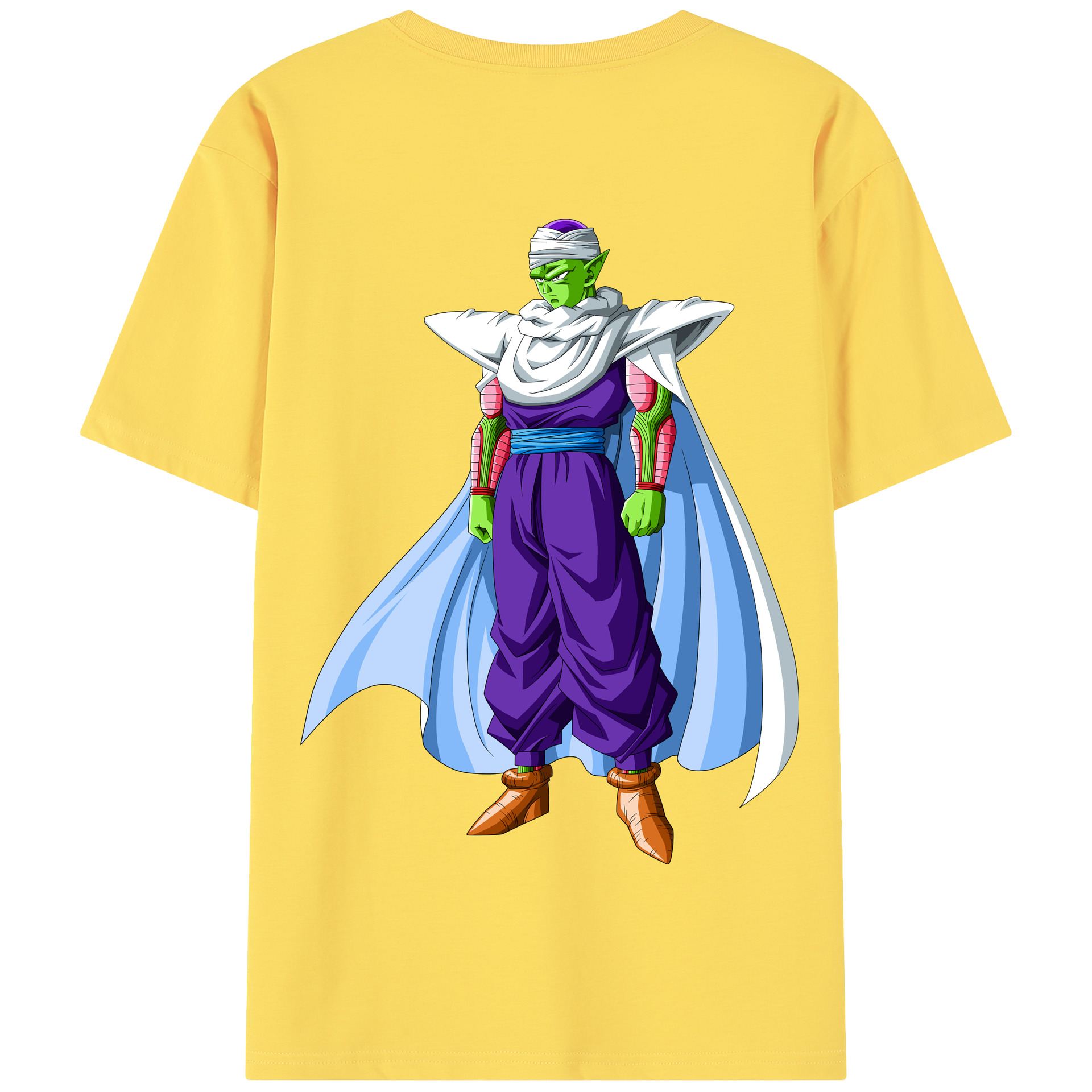 （画像用） ドラゴンボール ピッコロ DRAGON BALL Piccolo 綿100％半袖Tシャツ（背面プリント）