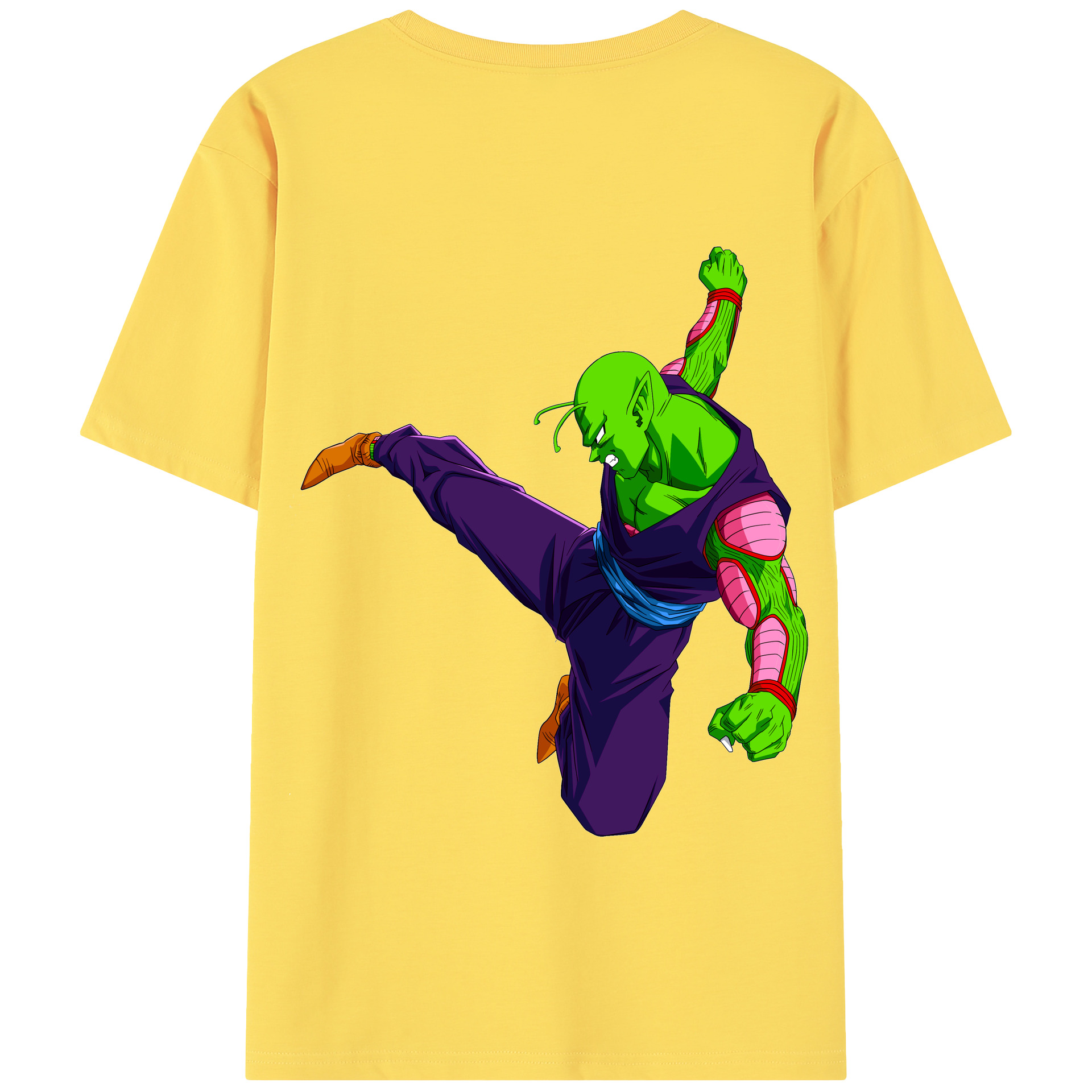 （画像用） ドラゴンボール ピッコロ DRAGON BALL Piccolo 綿100％半袖Tシャツ（背面プリント）