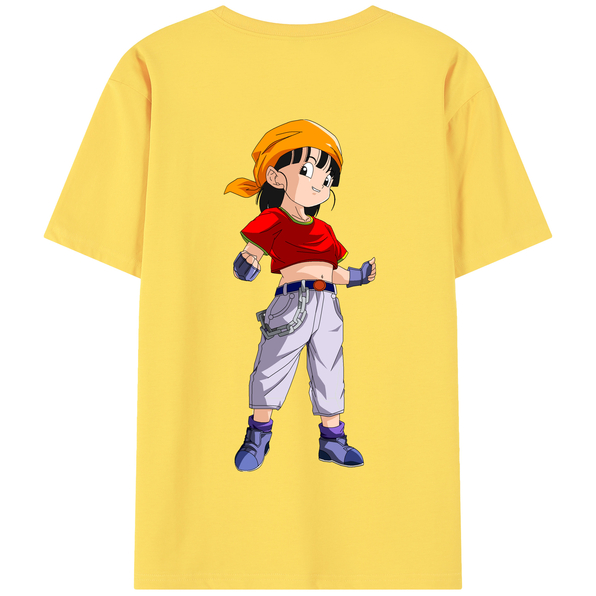 （画像用） ドラゴンボール パン DRAGON BALL Pan 綿100％半袖Tシャツ（背面プリント）