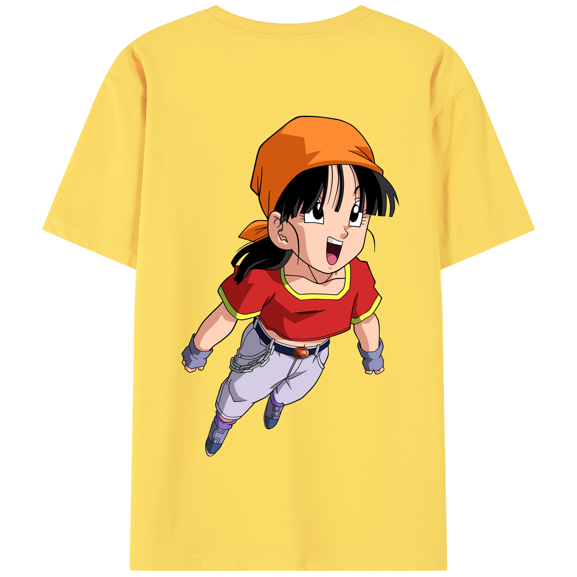 （画像用） ドラゴンボール パン DRAGON BALL Pan 綿100％半袖Tシャツ（背面プリント）