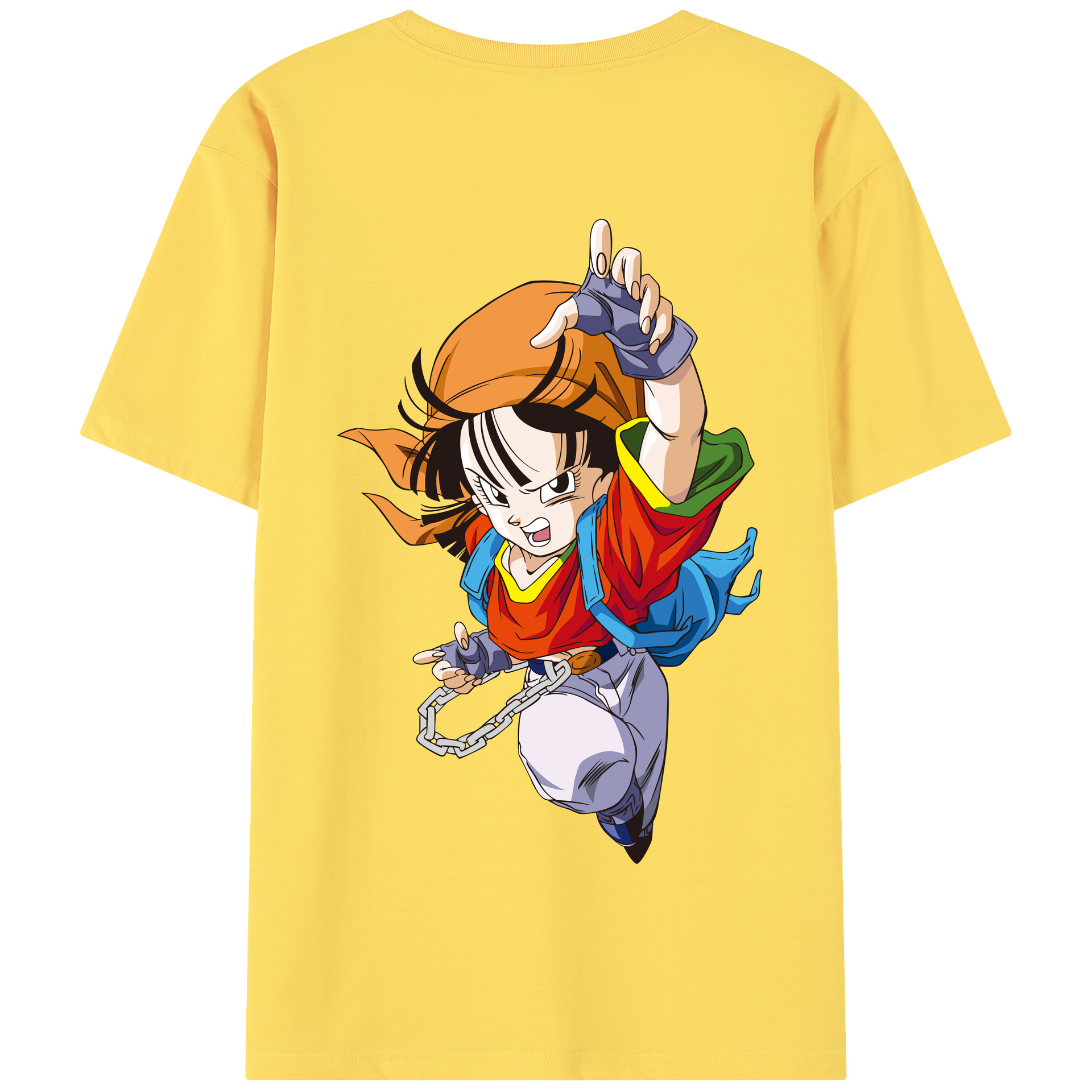 （画像用） ドラゴンボール パン DRAGON BALL Pan 綿100％半袖Tシャツ（背面プリント）