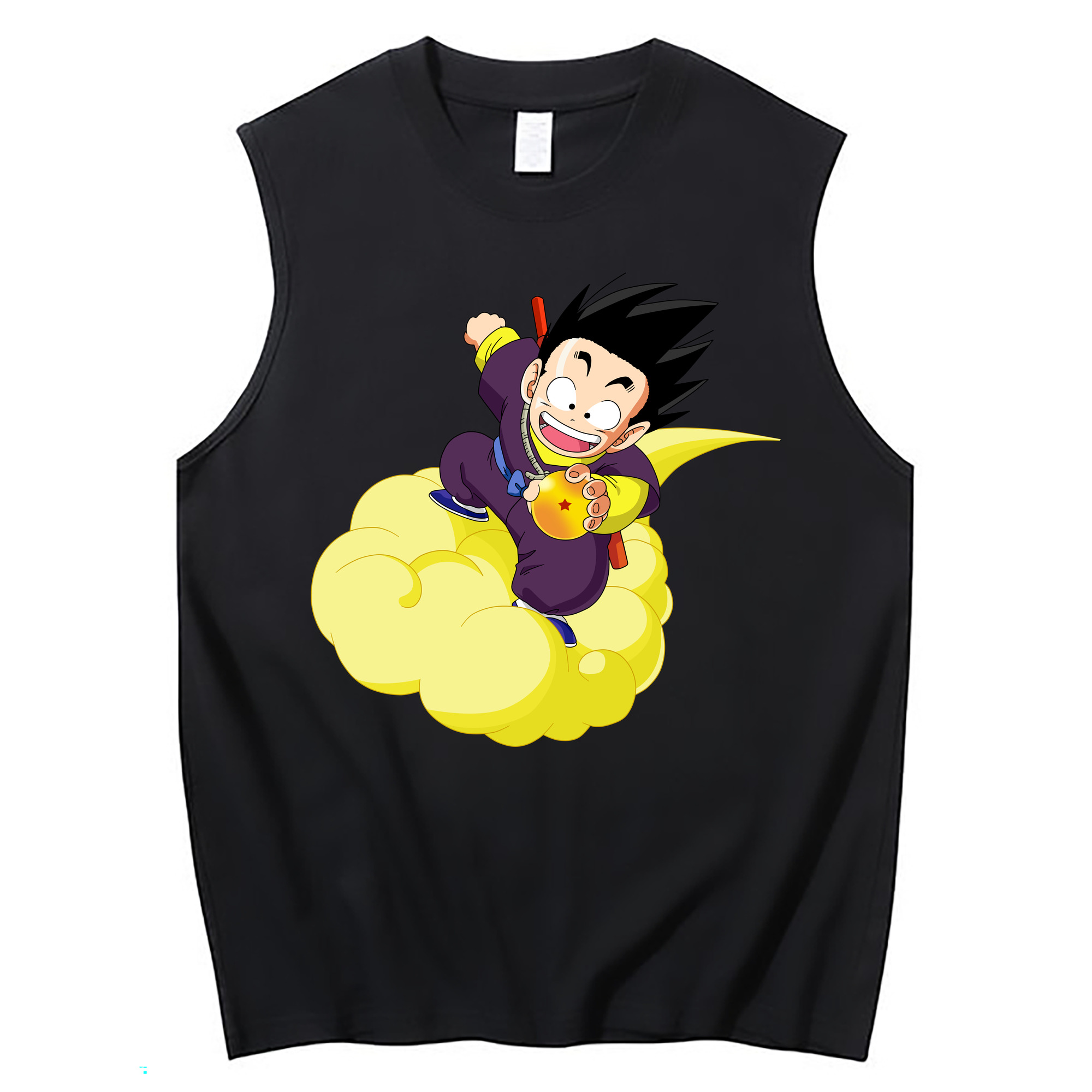 （画像用） ドラゴンボール 孫悟空（そん ごくう）Son Goku カカロット DRAGON BALL Kakarotto コットン100％タンクトップ（フロントプリント）