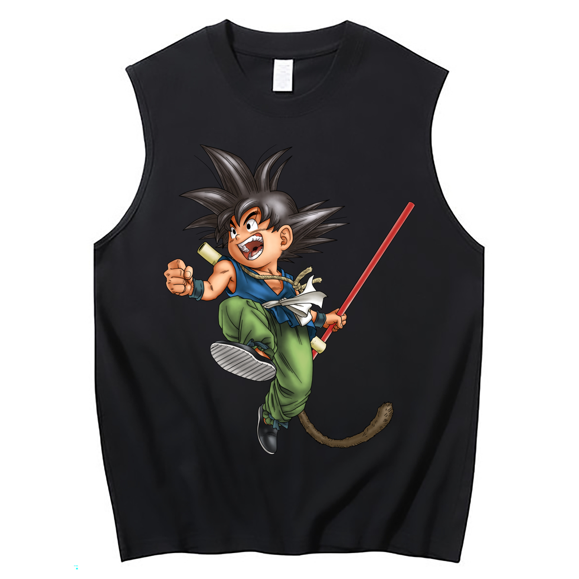 （画像用） ドラゴンボール 孫悟空（そん ごくう）Son Goku カカロット DRAGON BALL Kakarotto コットン100％タンクトップ（フロントプリント）