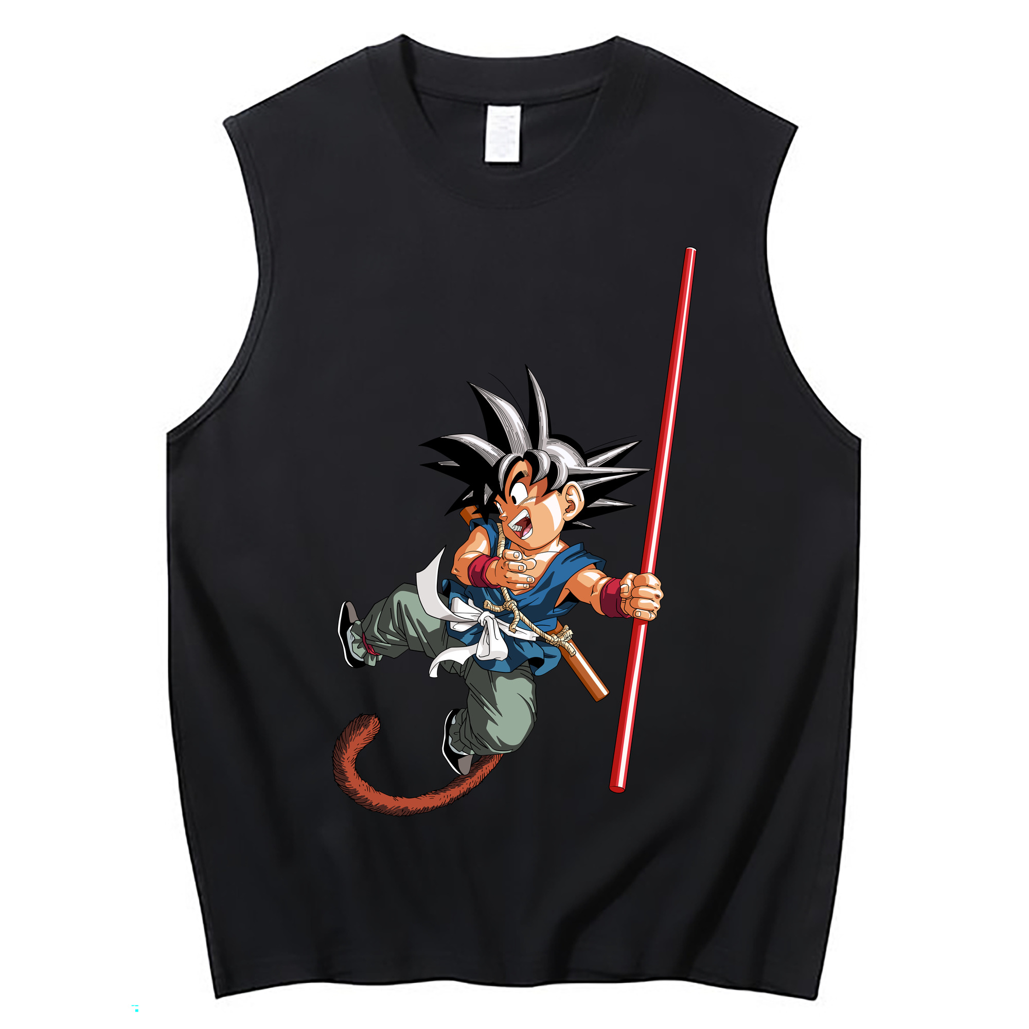 （画像用） ドラゴンボール 孫悟空（そん ごくう）Son Goku カカロット DRAGON BALL Kakarotto コットン100％タンクトップ（フロントプリント）