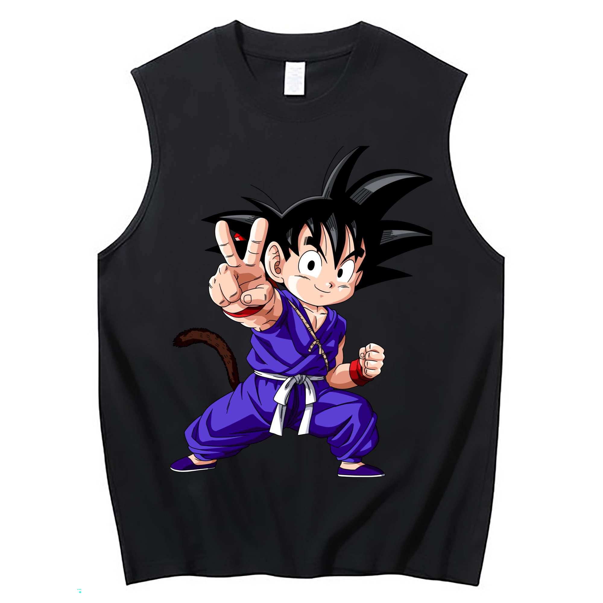 （画像用） ドラゴンボール 孫悟空（そん ごくう）Son Goku カカロット DRAGON BALL Kakarotto コットン100％タンクトップ（フロントプリント）