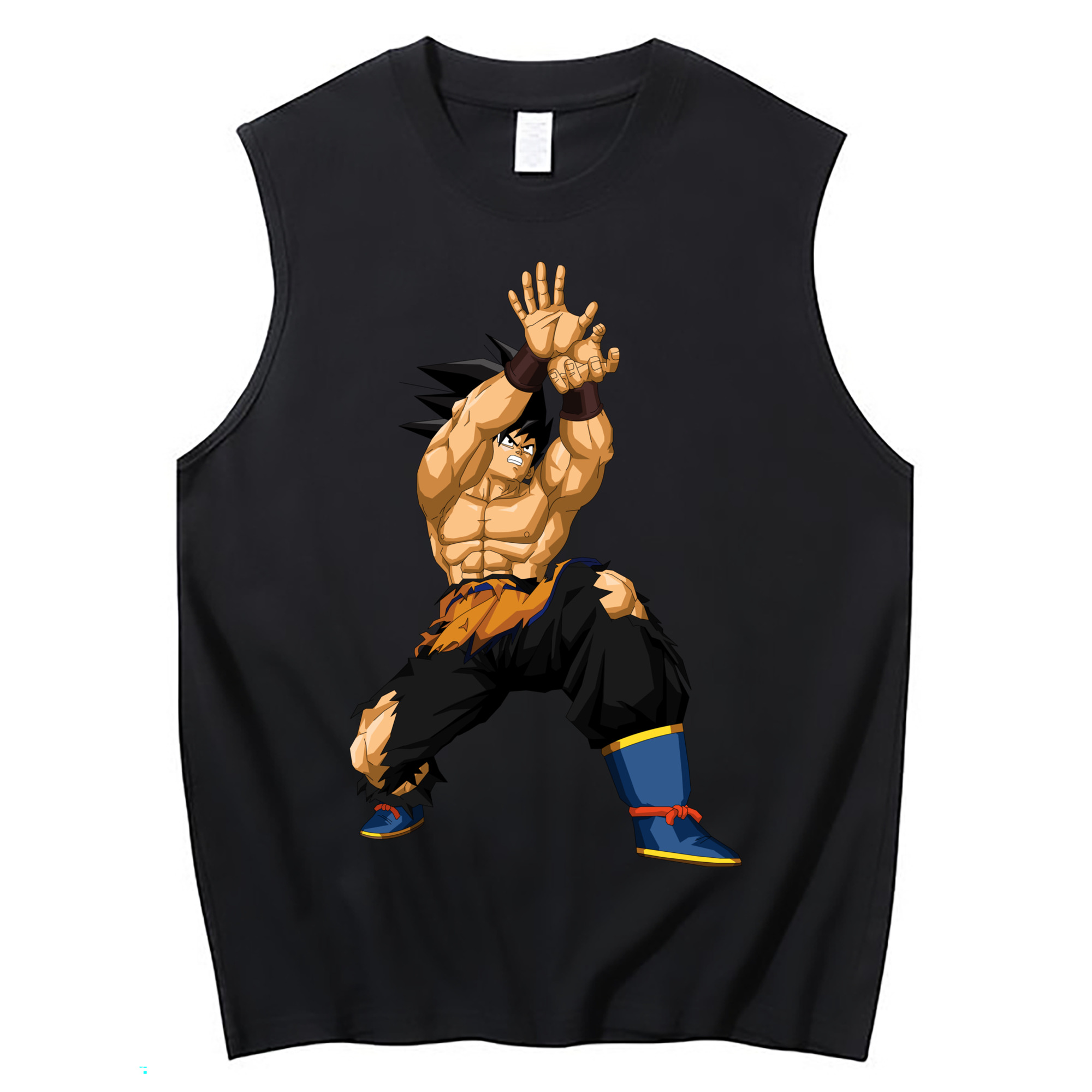 （画像用） ドラゴンボール 孫悟空（そん ごくう）Son Goku カカロット DRAGON BALL Kakarotto コットン100％タンクトップ（フロントプリント）