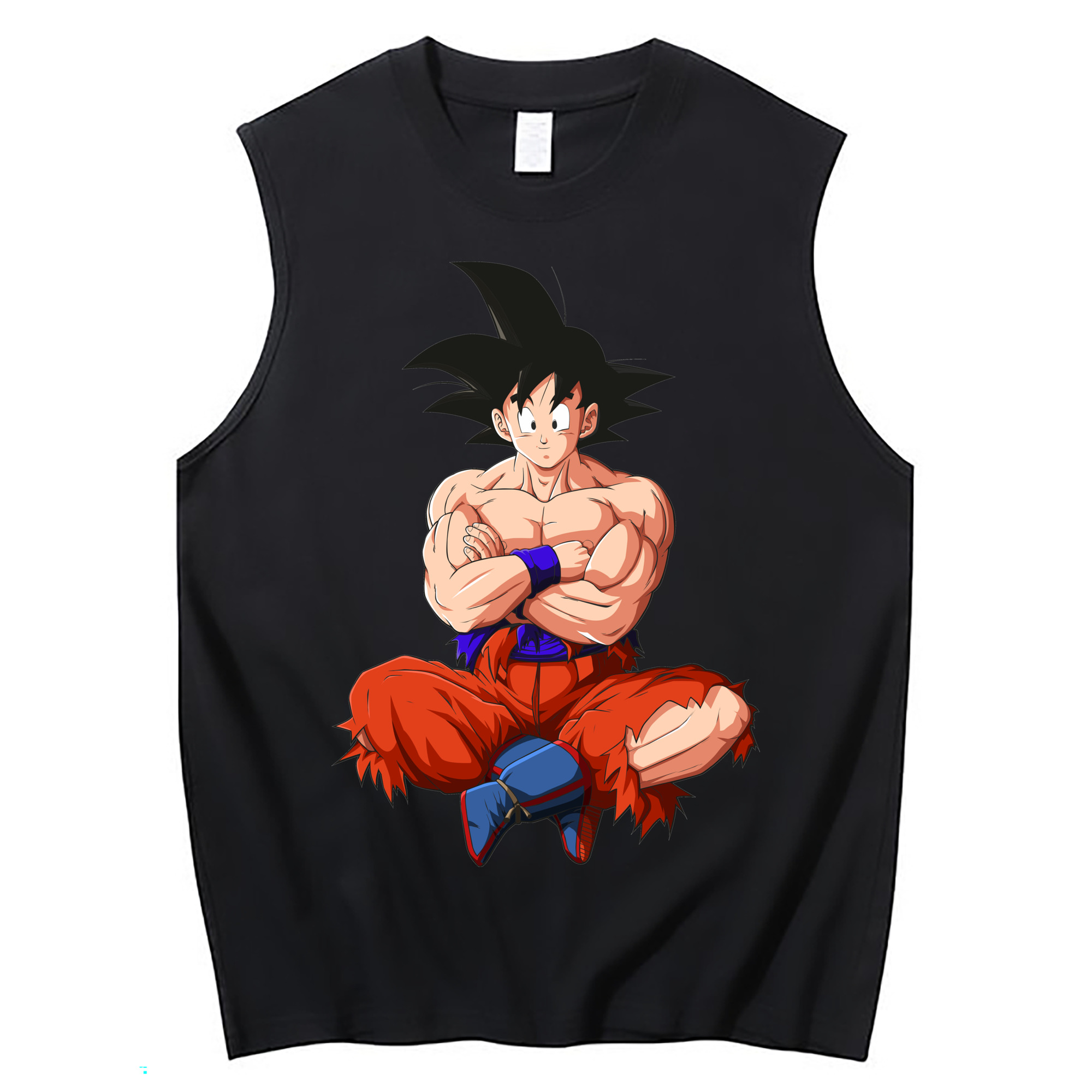 （画像用） ドラゴンボール 孫悟空（そん ごくう）Son Goku カカロット DRAGON BALL Kakarotto コットン100％タンクトップ（フロントプリント）