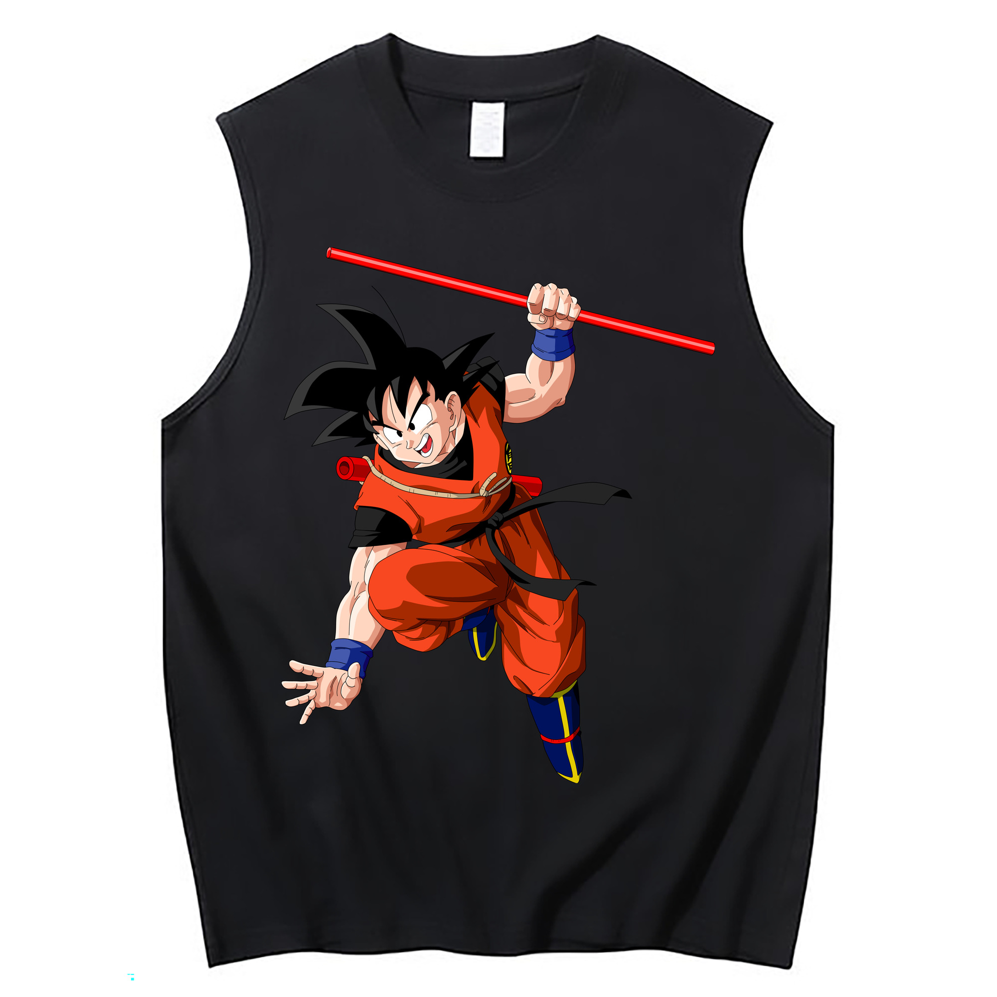 （画像用） ドラゴンボール 孫悟空（そん ごくう）Son Goku カカロット DRAGON BALL Kakarotto コットン100％タンクトップ（フロントプリント）