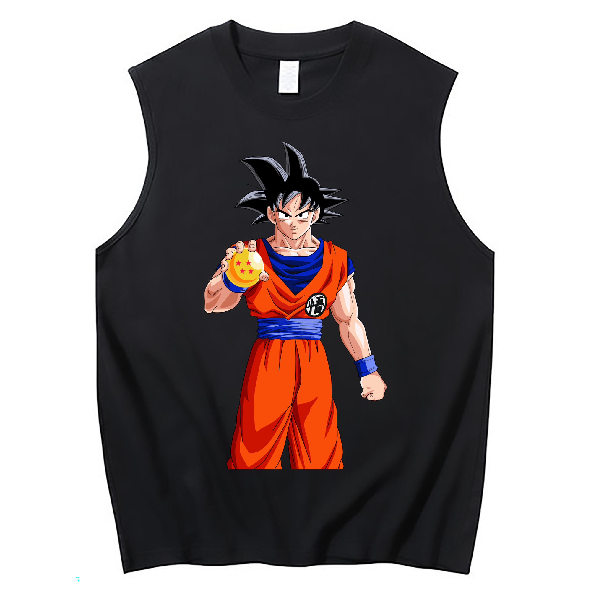 （画像用） ドラゴンボール 孫悟空（そん ごくう）Son Goku カカロット DRAGON BALL Kakarotto コットン100％タンクトップ（フロントプリント）