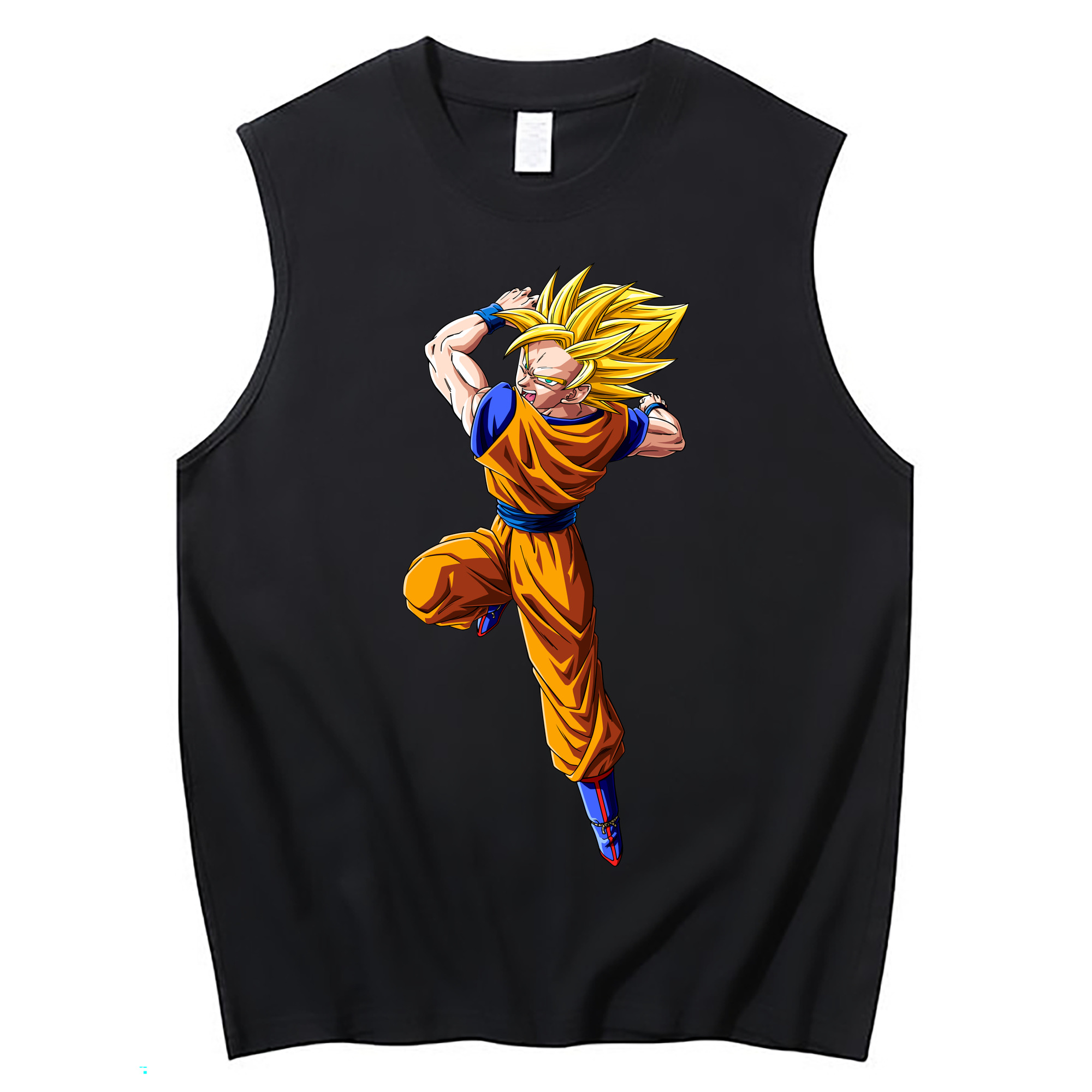 （画像用） ドラゴンボール 孫悟空（そん ごくう）Son Goku カカロット DRAGON BALL Kakarotto コットン100％タンクトップ（フロントプリント）