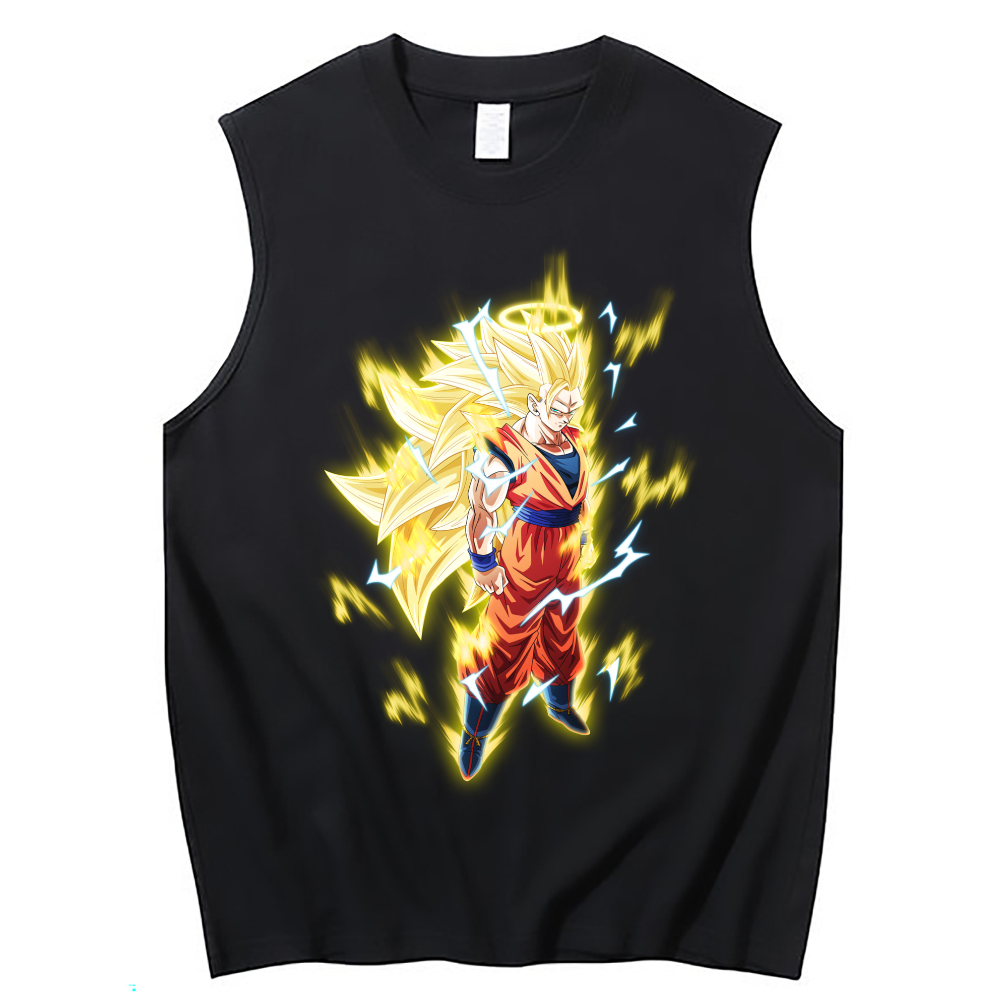 （画像用） ドラゴンボール 孫悟空（そん ごくう）Son Goku カカロット DRAGON BALL Kakarotto コットン100％タンクトップ（フロントプリント）