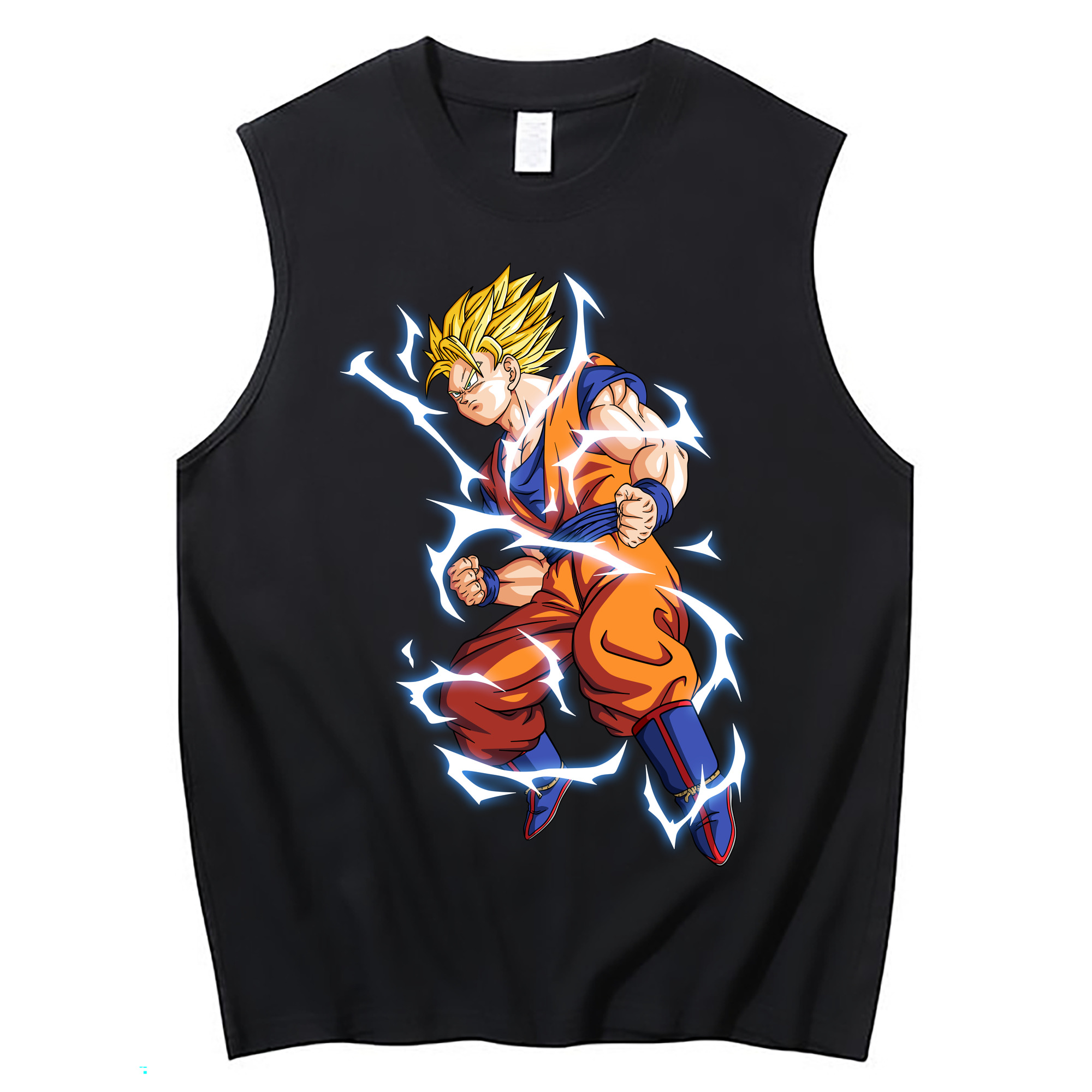 （画像用） ドラゴンボール 孫悟空（そん ごくう）Son Goku カカロット DRAGON BALL Kakarotto コットン100％タンクトップ（フロントプリント）