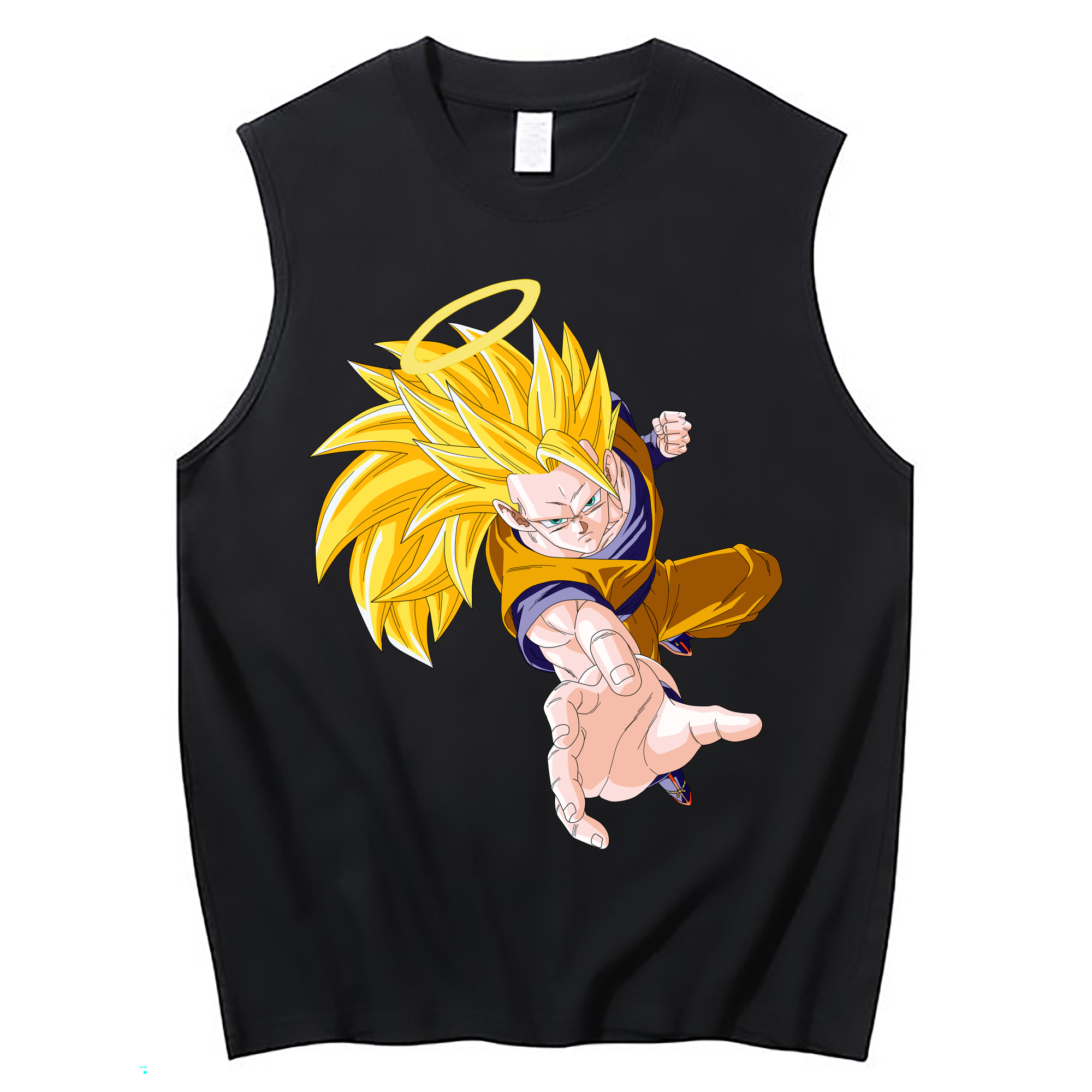 （画像用） ドラゴンボール 孫悟空（そん ごくう）Son Goku カカロット DRAGON BALL Kakarotto コットン100％タンクトップ（フロントプリント）