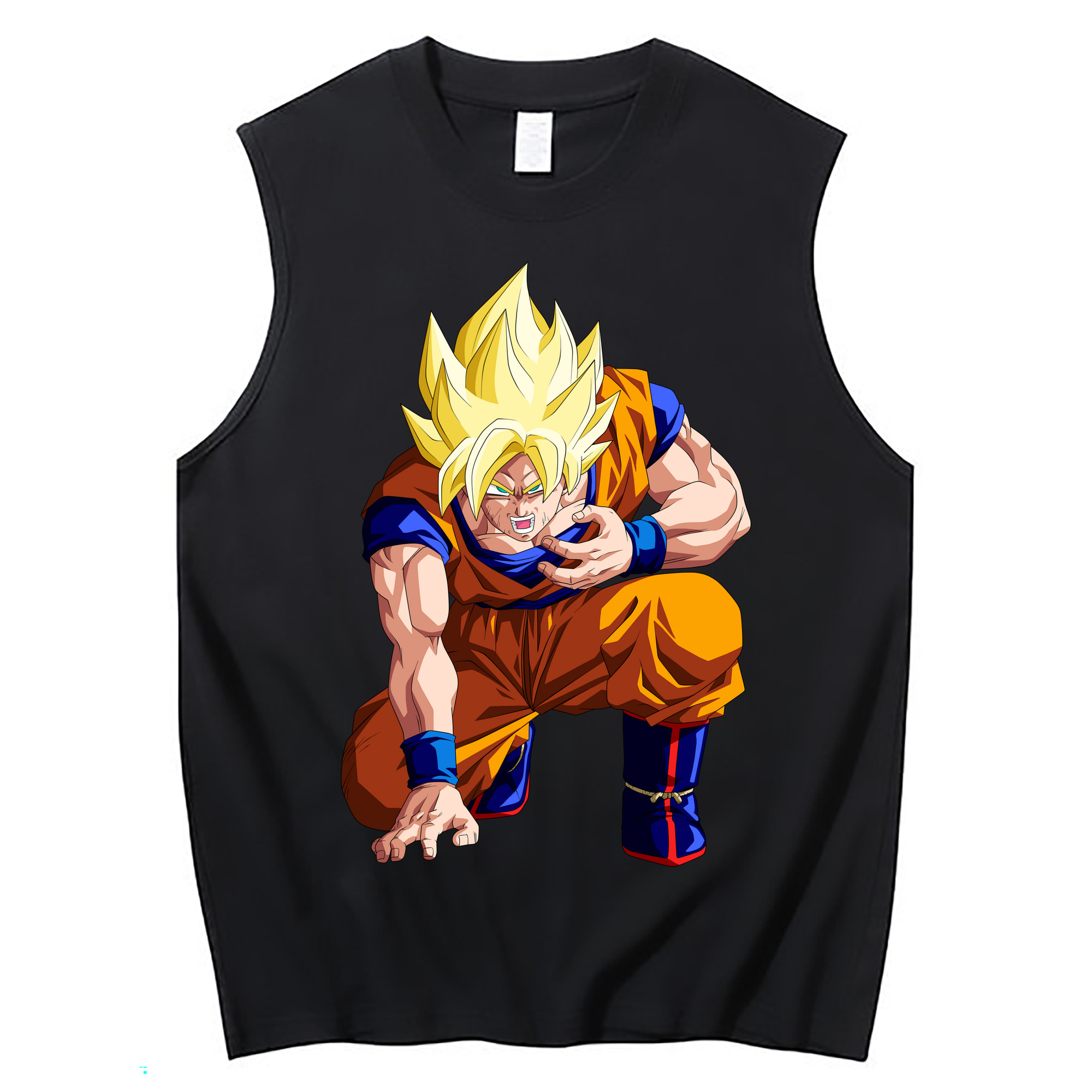 （画像用） ドラゴンボール 孫悟空（そん ごくう）Son Goku カカロット DRAGON BALL Kakarotto コットン100％タンクトップ（フロントプリント）