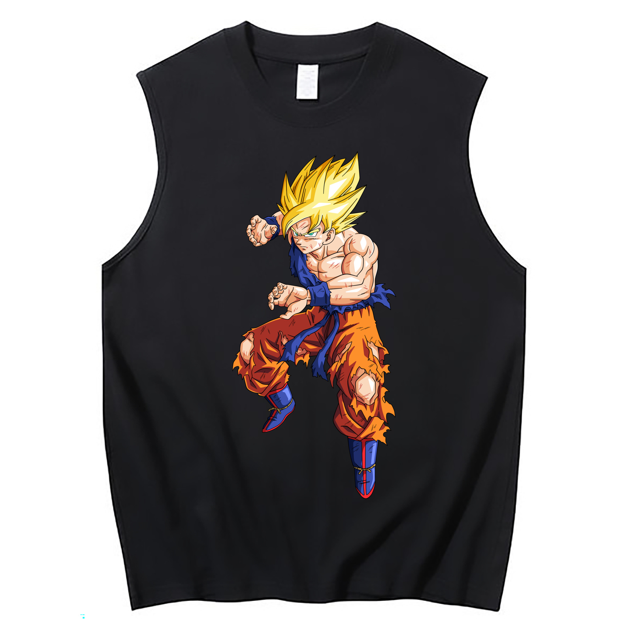 （画像用） ドラゴンボール 孫悟空（そん ごくう）Son Goku カカロット DRAGON BALL Kakarotto コットン100％タンクトップ（フロントプリント）
