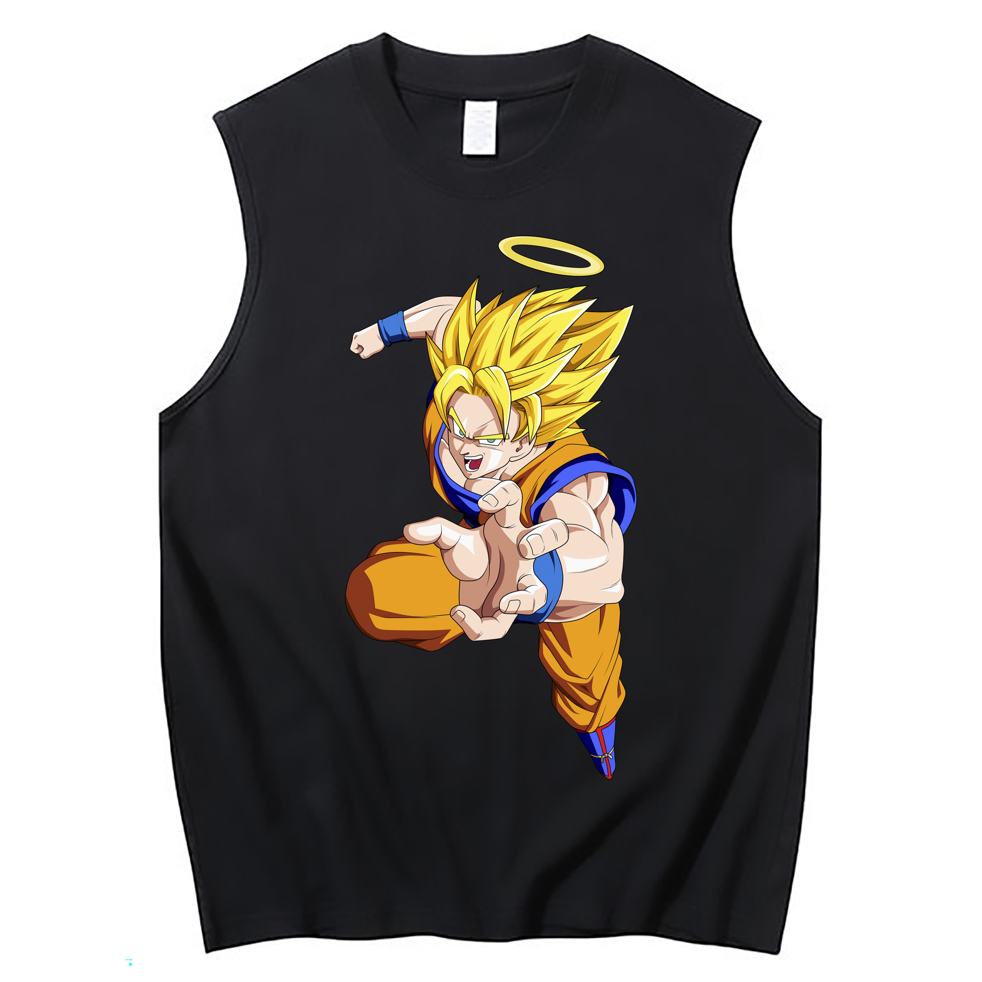 （画像用） ドラゴンボール 孫悟空（そん ごくう）Son Goku カカロット DRAGON BALL Kakarotto コットン100％タンクトップ（フロントプリント）
