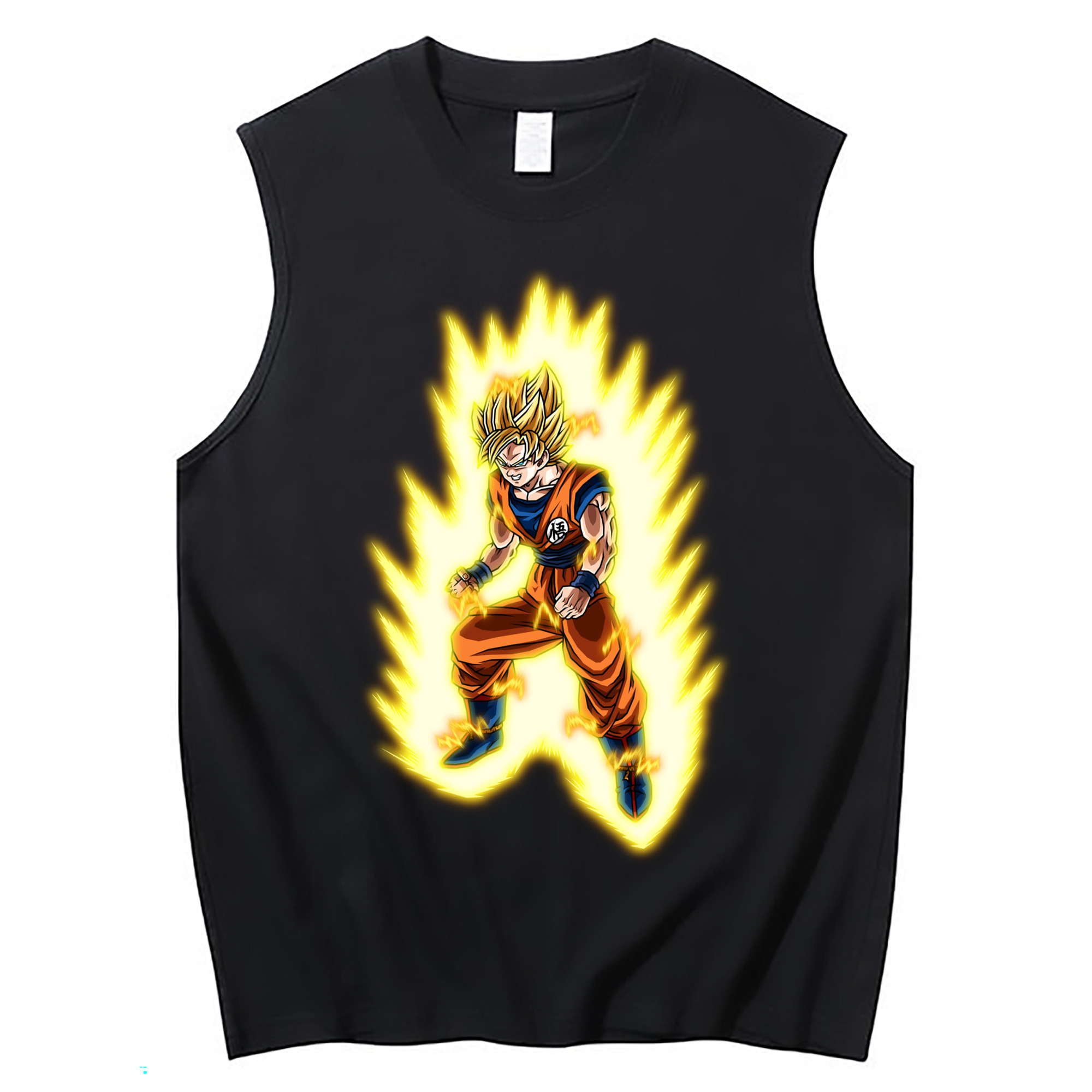 （画像用） ドラゴンボール 孫悟空（そん ごくう）Son Goku カカロット DRAGON BALL Kakarotto コットン100％タンクトップ（フロントプリント）