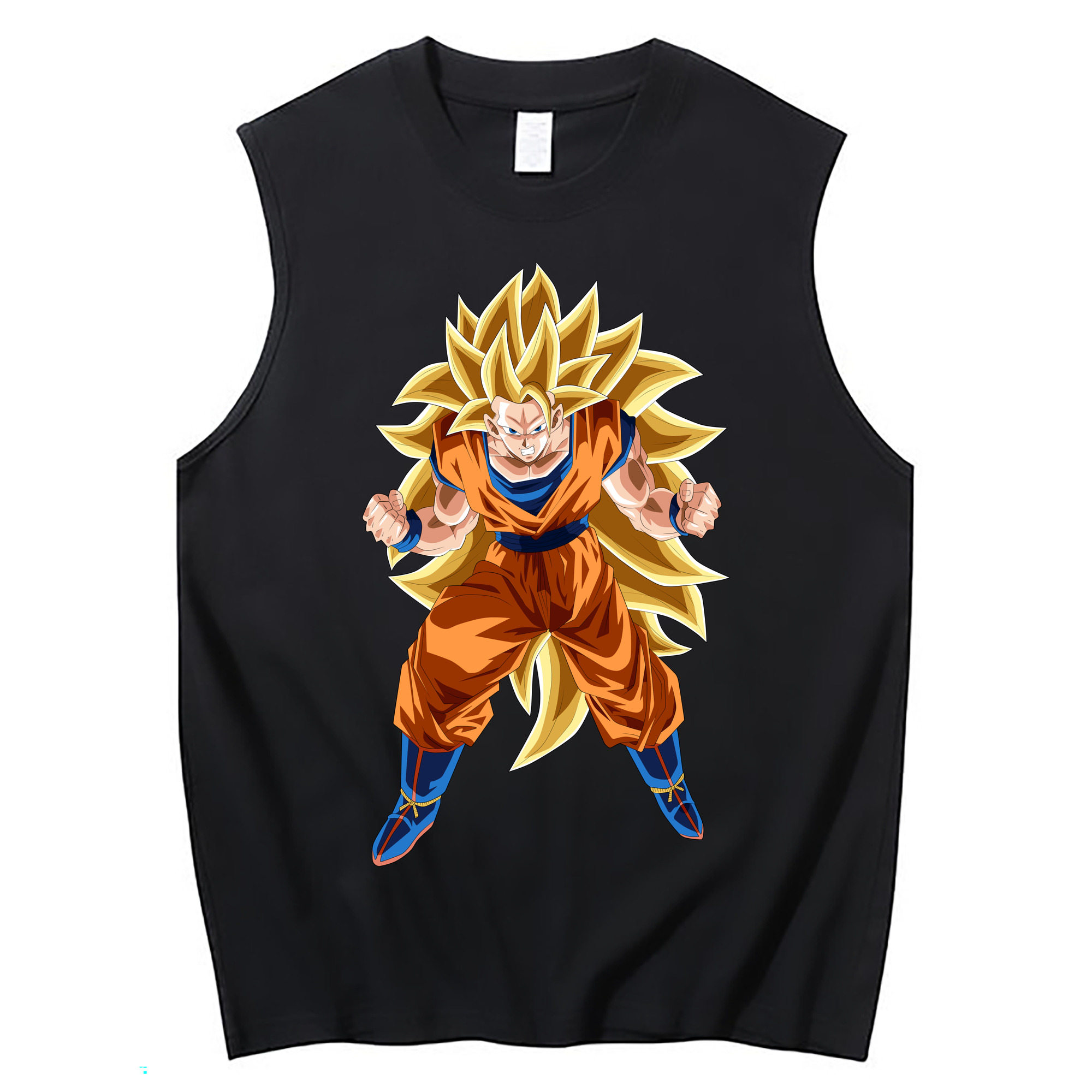 （画像用） ドラゴンボール 孫悟空（そん ごくう）Son Goku カカロット DRAGON BALL Kakarotto コットン100％タンクトップ（フロントプリント）