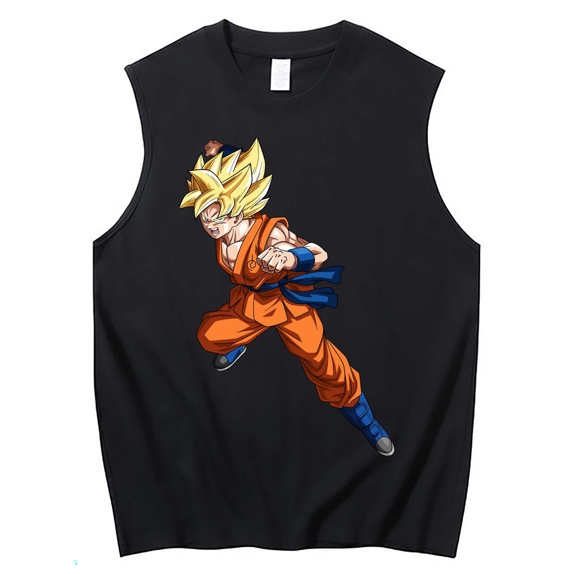 （画像用） ドラゴンボール 孫悟空（そん ごくう）Son Goku カカロット DRAGON BALL Kakarotto コットン100％タンクトップ（フロントプリント）