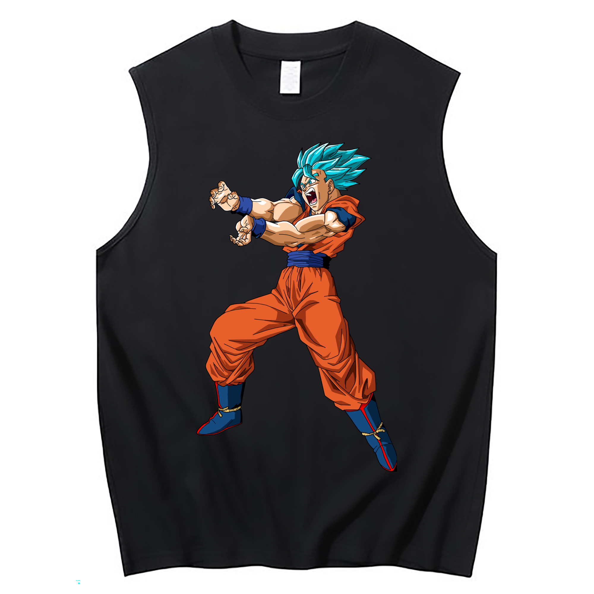 （画像用） ドラゴンボール 孫悟空（そん ごくう）Son Goku カカロット DRAGON BALL Kakarotto コットン100％タンクトップ（フロントプリント）