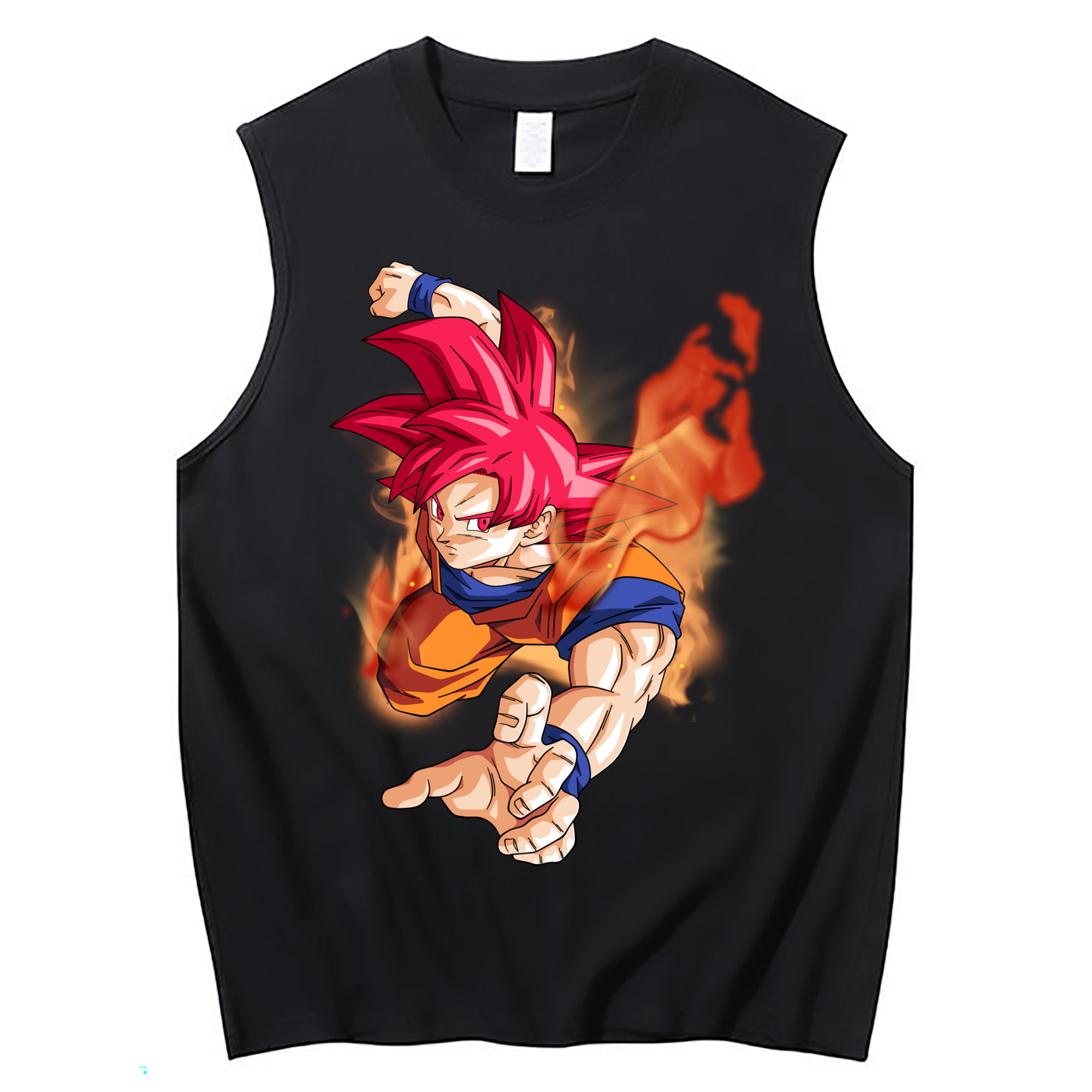 （画像用） ドラゴンボール 孫悟空（そん ごくう）Son Goku カカロット DRAGON BALL Kakarotto コットン100％タンクトップ（フロントプリント）