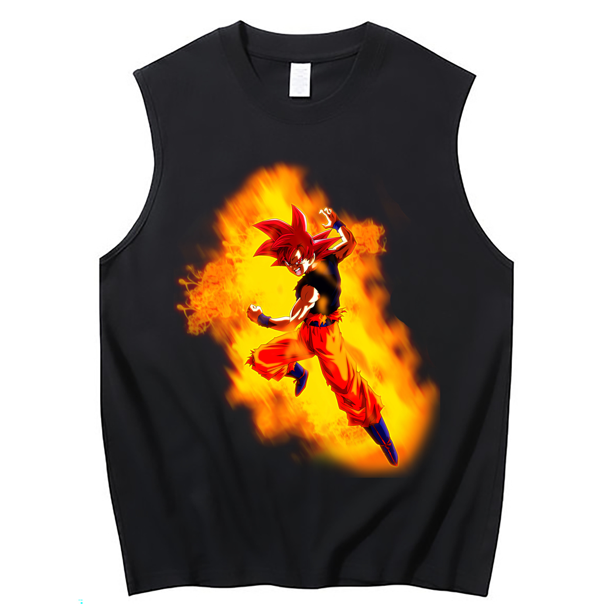 （画像用） ドラゴンボール 孫悟空（そん ごくう）Son Goku カカロット DRAGON BALL Kakarotto コットン100％タンクトップ（フロントプリント）