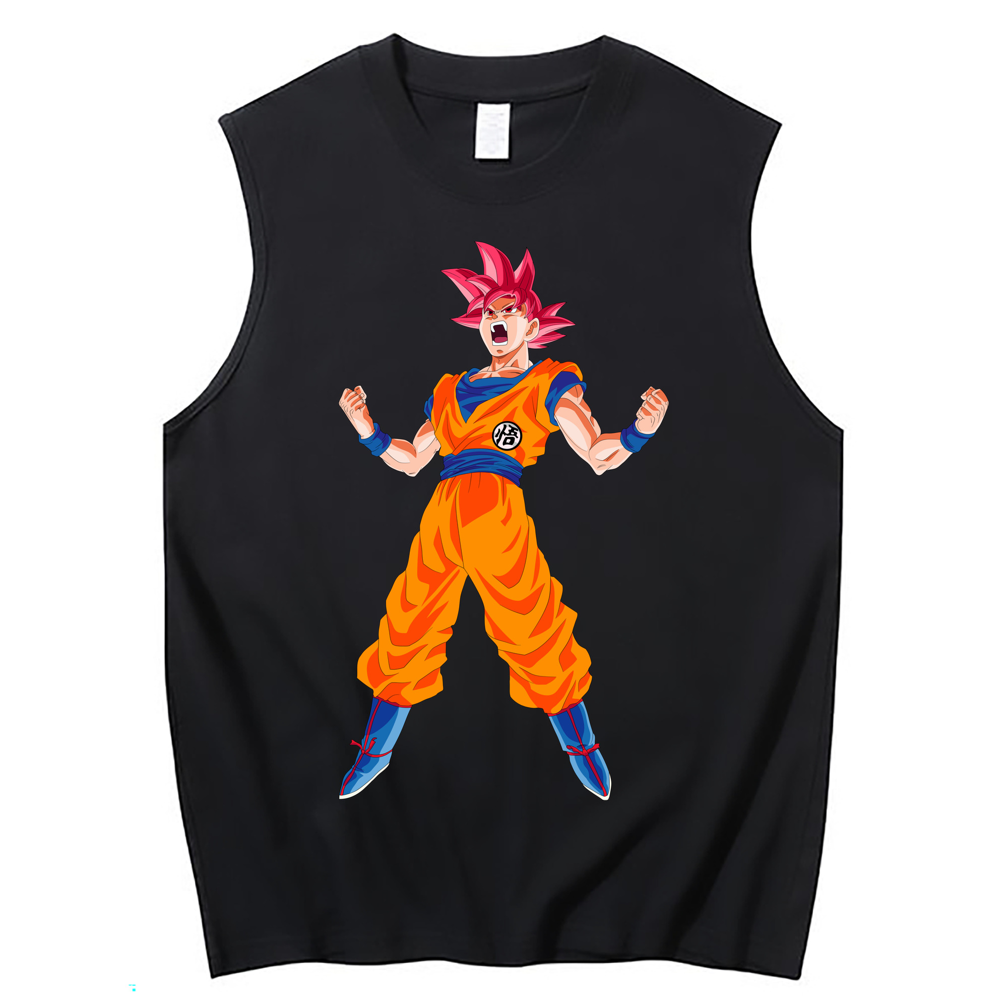 （画像用） ドラゴンボール 孫悟空（そん ごくう）Son Goku カカロット DRAGON BALL Kakarotto コットン100％タンクトップ（フロントプリント）