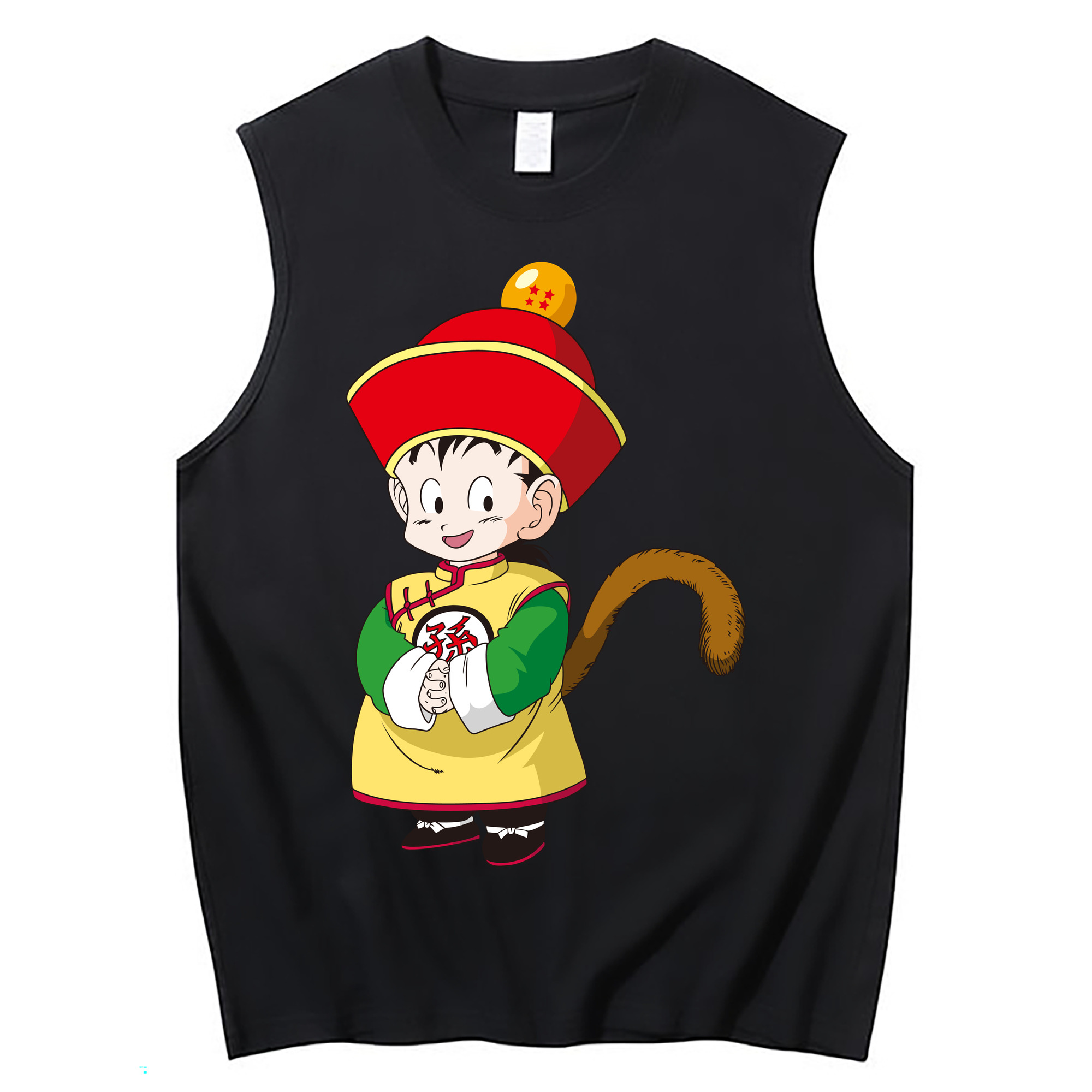 （画像用） ドラゴンボール 孫悟空（そん ごくう）Son Goku カカロット DRAGON BALL Kakarotto コットン100％タンクトップ（フロントプリント）